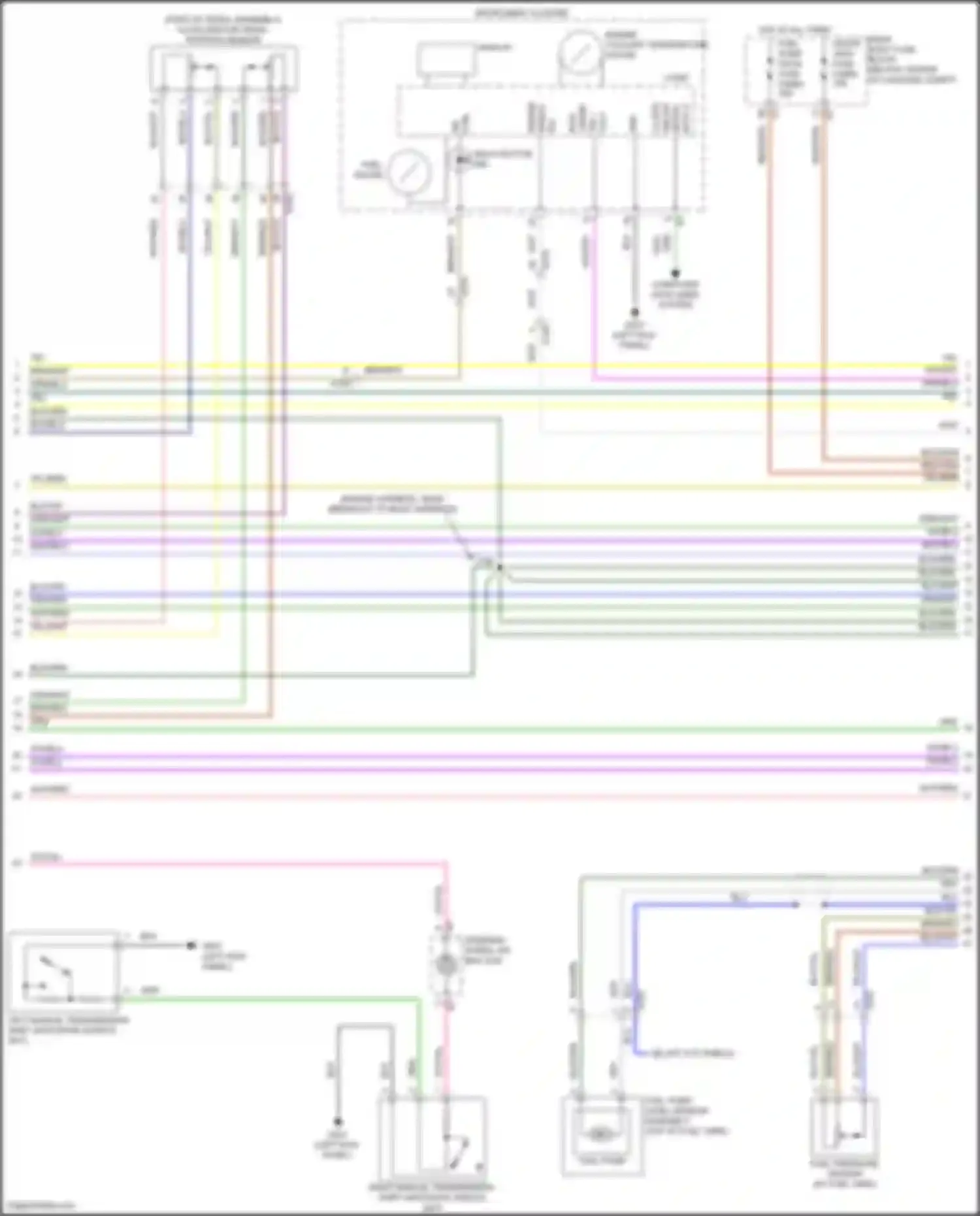Wiring diagram accelerator pedal position sensor for Chevrolet Camaro VI facelift (2018-2024) (2 of 5)