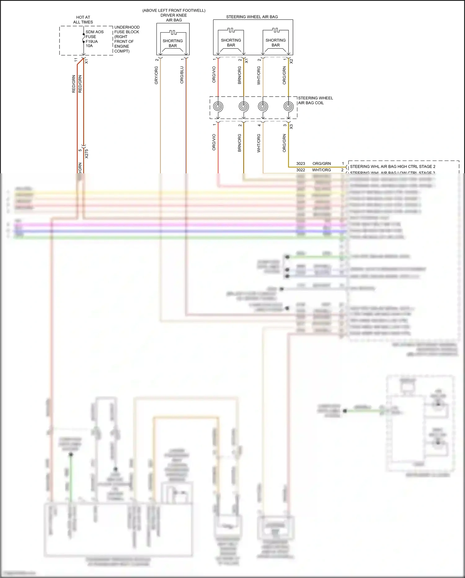 Chevrolet Camaro VI facelift (2018-2024) automatic locking wiring diagram  (1 of 1)