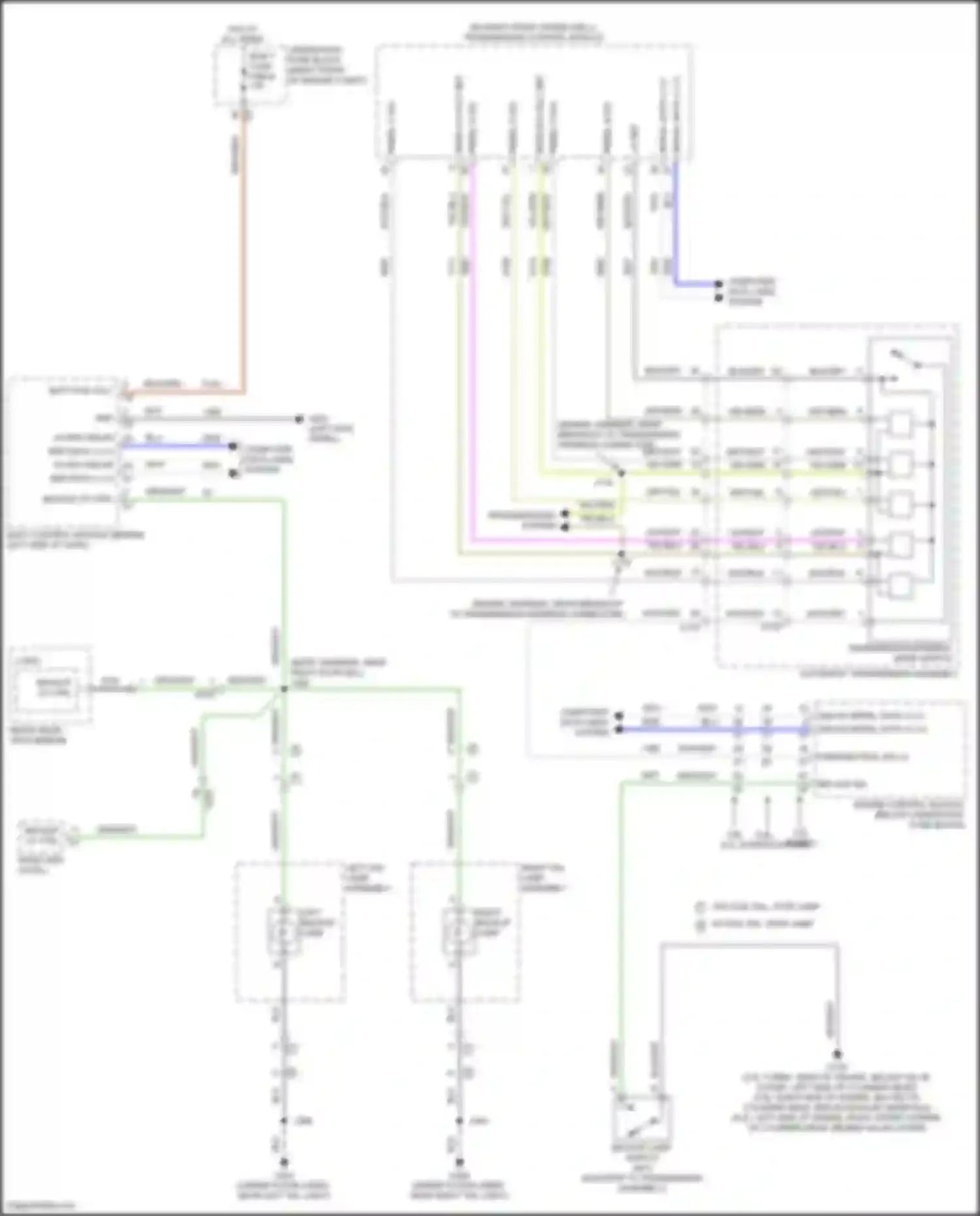 Wiring diagram backup lamp switch for Chevrolet Camaro VI facelift (2018-2024) (1 of 2)