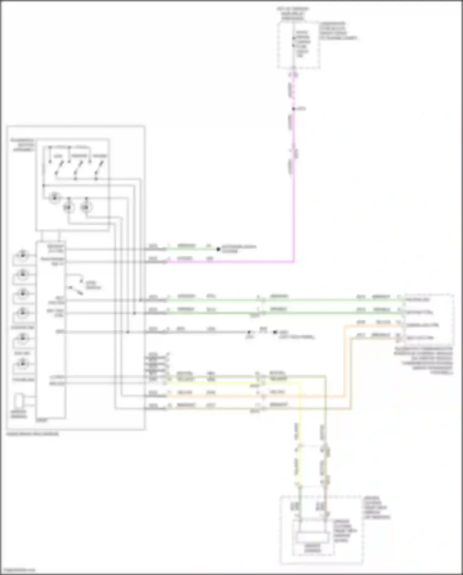 Wiring diagram backup lp ctrl for Chevrolet Camaro VI facelift (2018-2024) (3 of 3)