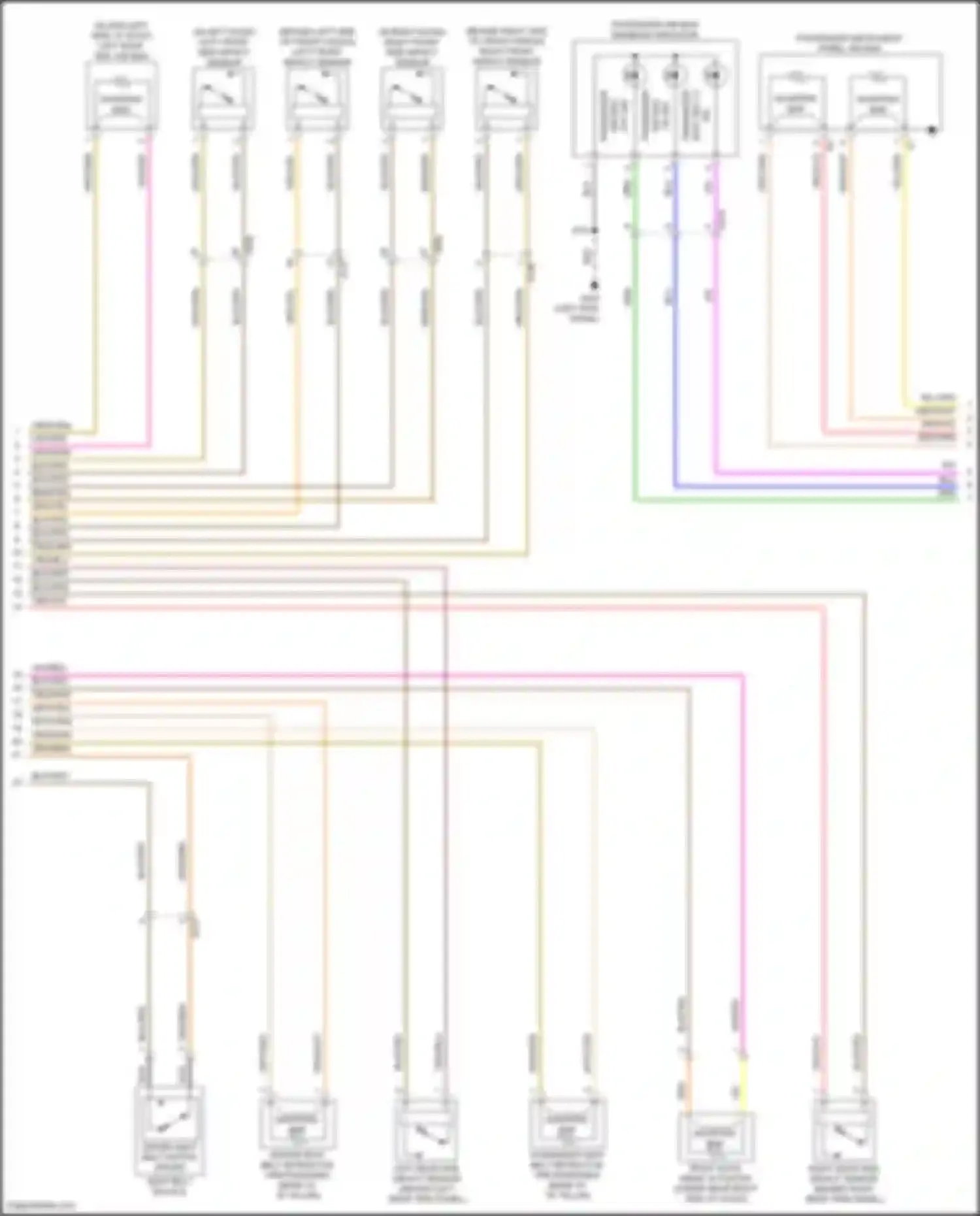 Wiring diagram blk/org for Chevrolet Camaro VI facelift (2018-2024) (3 of 4)