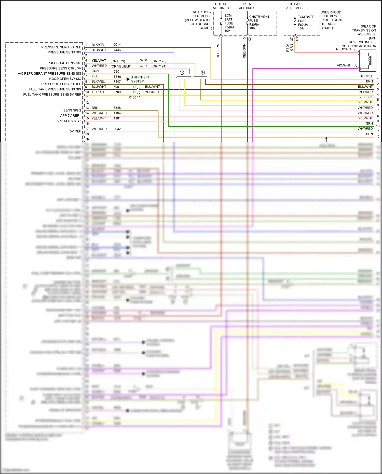 Chevrolet Camaro VI facelift (2018-2024) engine ind ctrl wiring diagram  (1 of 2)