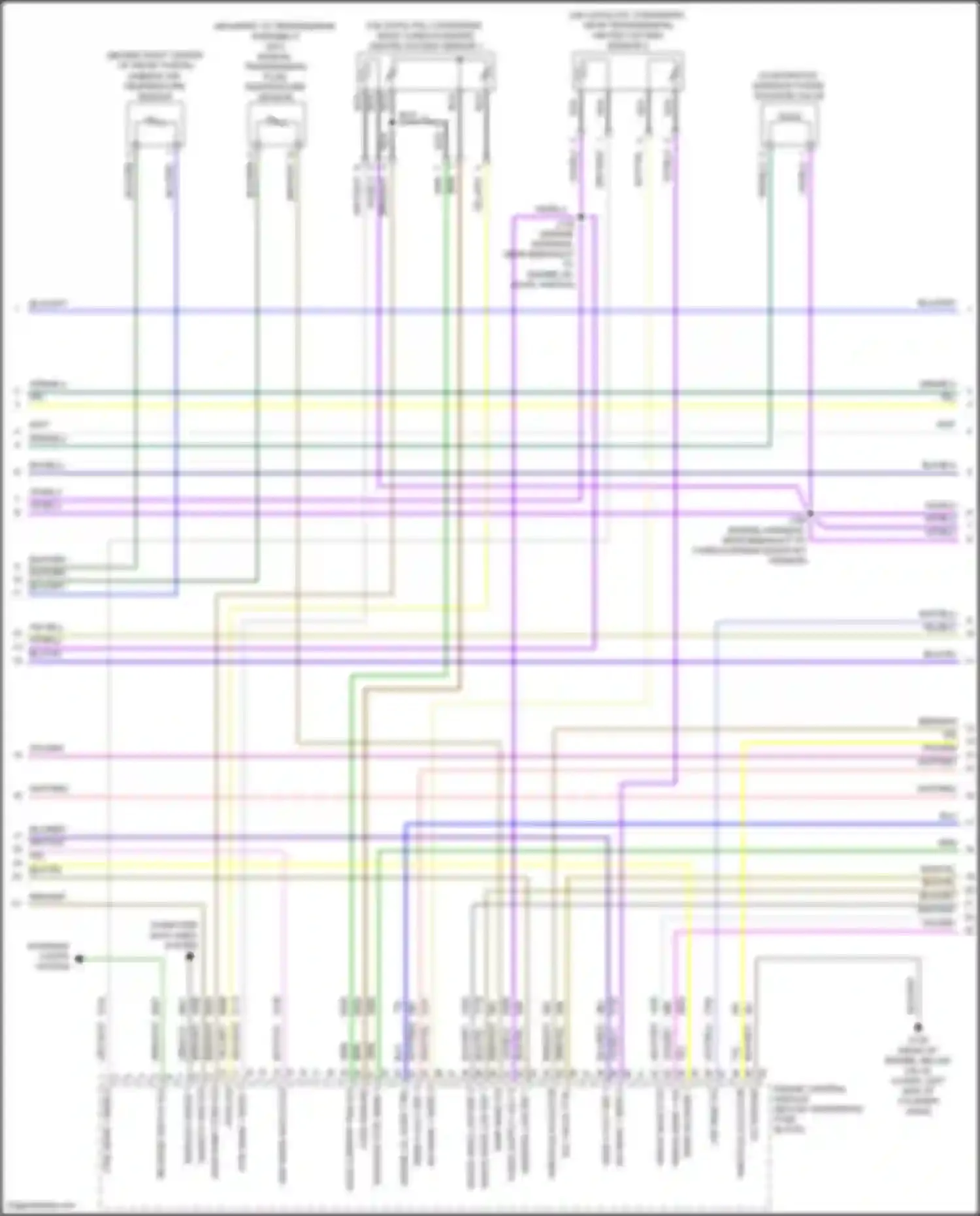 Wiring diagram heated oxygen sensor 1 for Chevrolet Camaro VI facelift (2018-2024) (1 of 1)