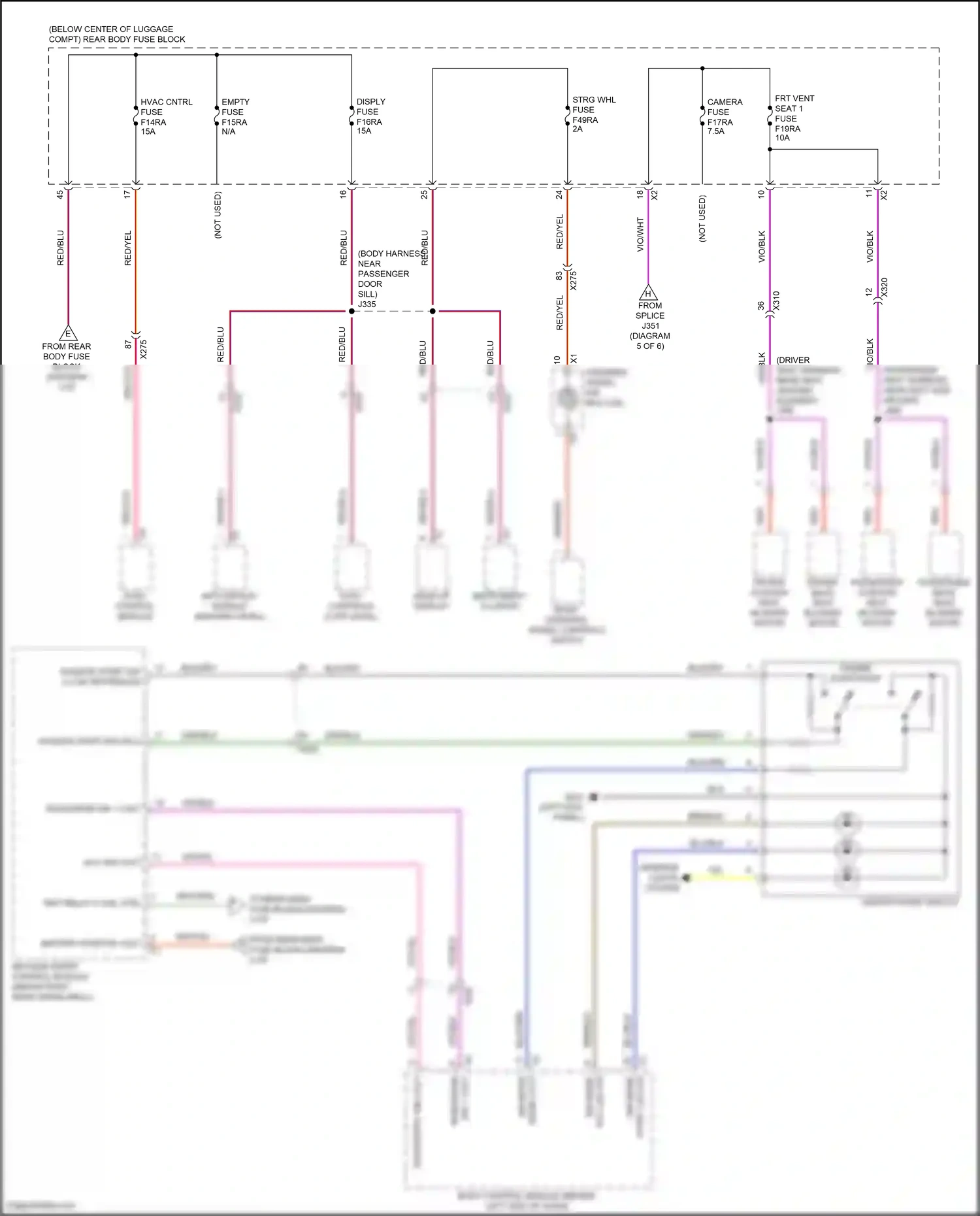 Wiring diagram hvac control module for Chevrolet Camaro VI facelift (2018-2024) (7 of 8)