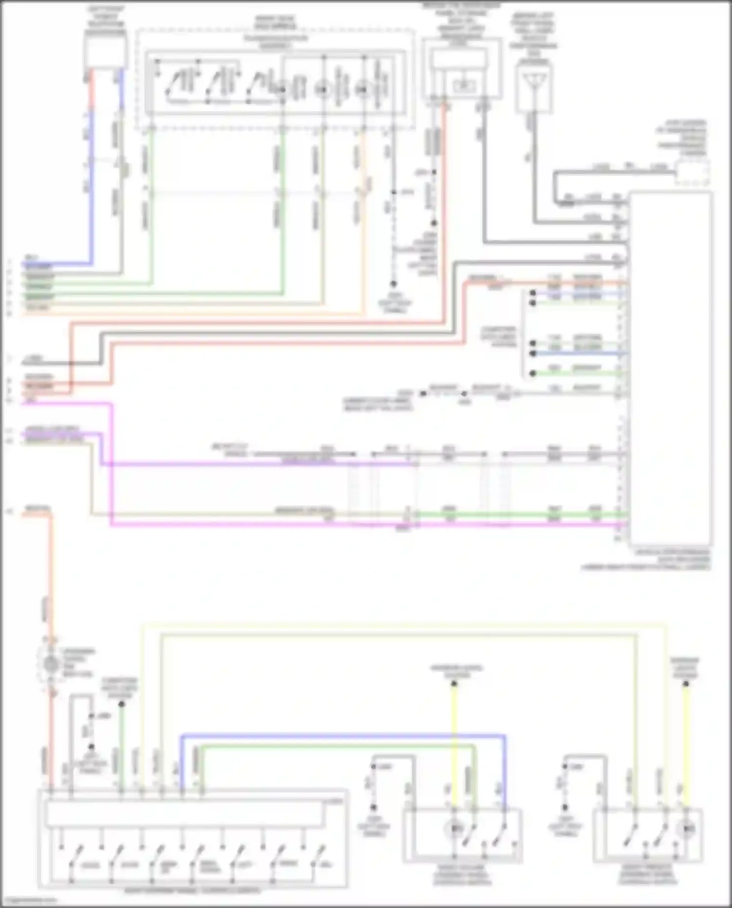Wiring diagram inside rear view mirror for Chevrolet Camaro VI facelift (2018-2024) (6 of 6)