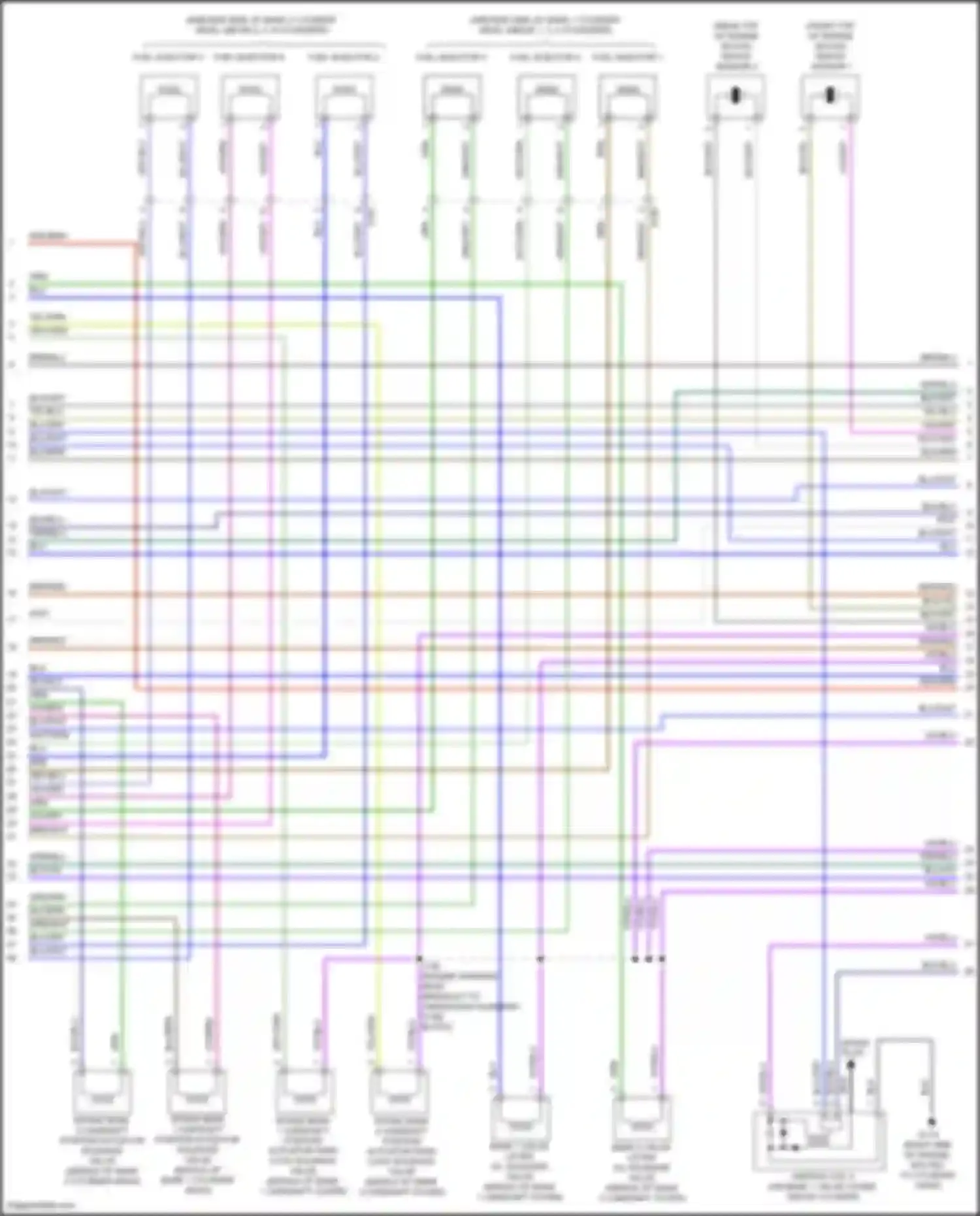 Wiring diagram knock sensor 1 for Chevrolet Camaro VI facelift (2018-2024) (2 of 4)