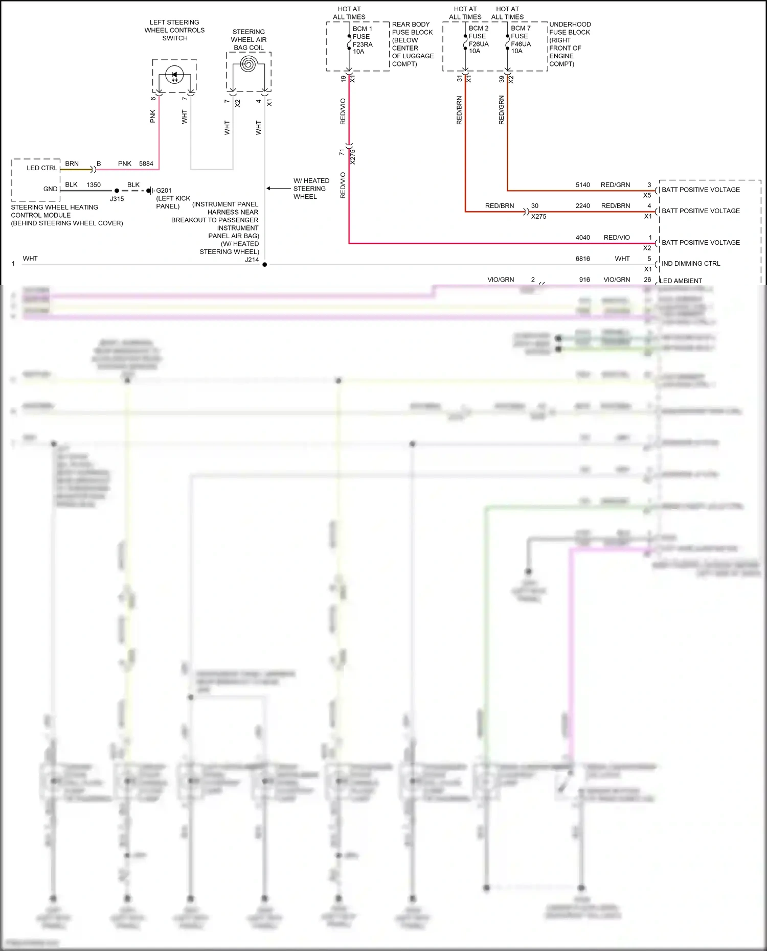 Wiring diagram led ctrl for Chevrolet Camaro VI facelift (2018-2024) (1 of 1)
