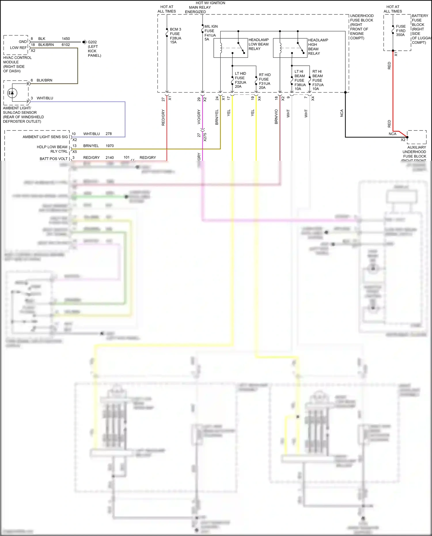 Wiring diagram low ref for Chevrolet Camaro VI facelift (2018-2024) (5 of 25)