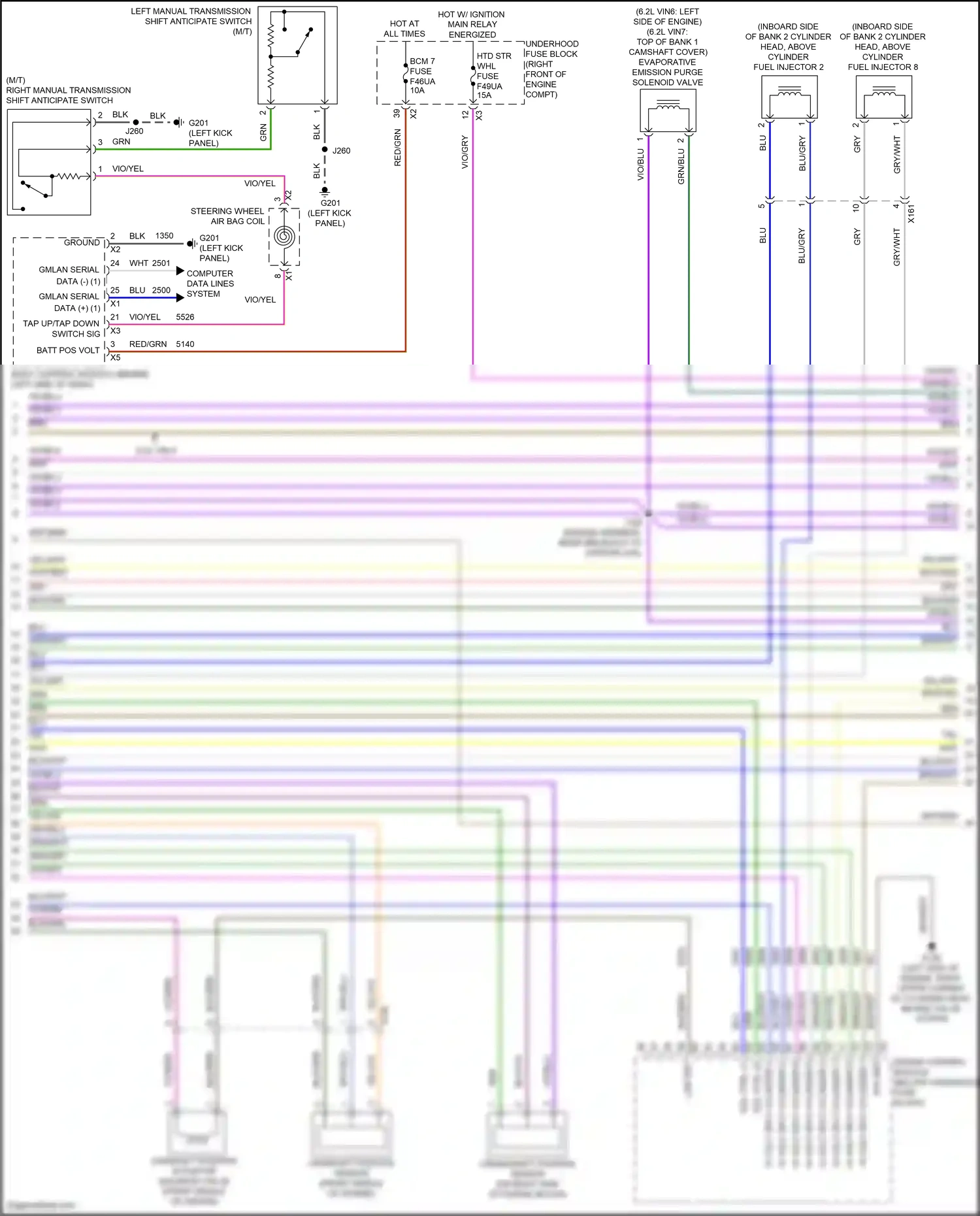 Wiring diagram low ref for Chevrolet Camaro VI facelift (2018-2024) (19 of 25)