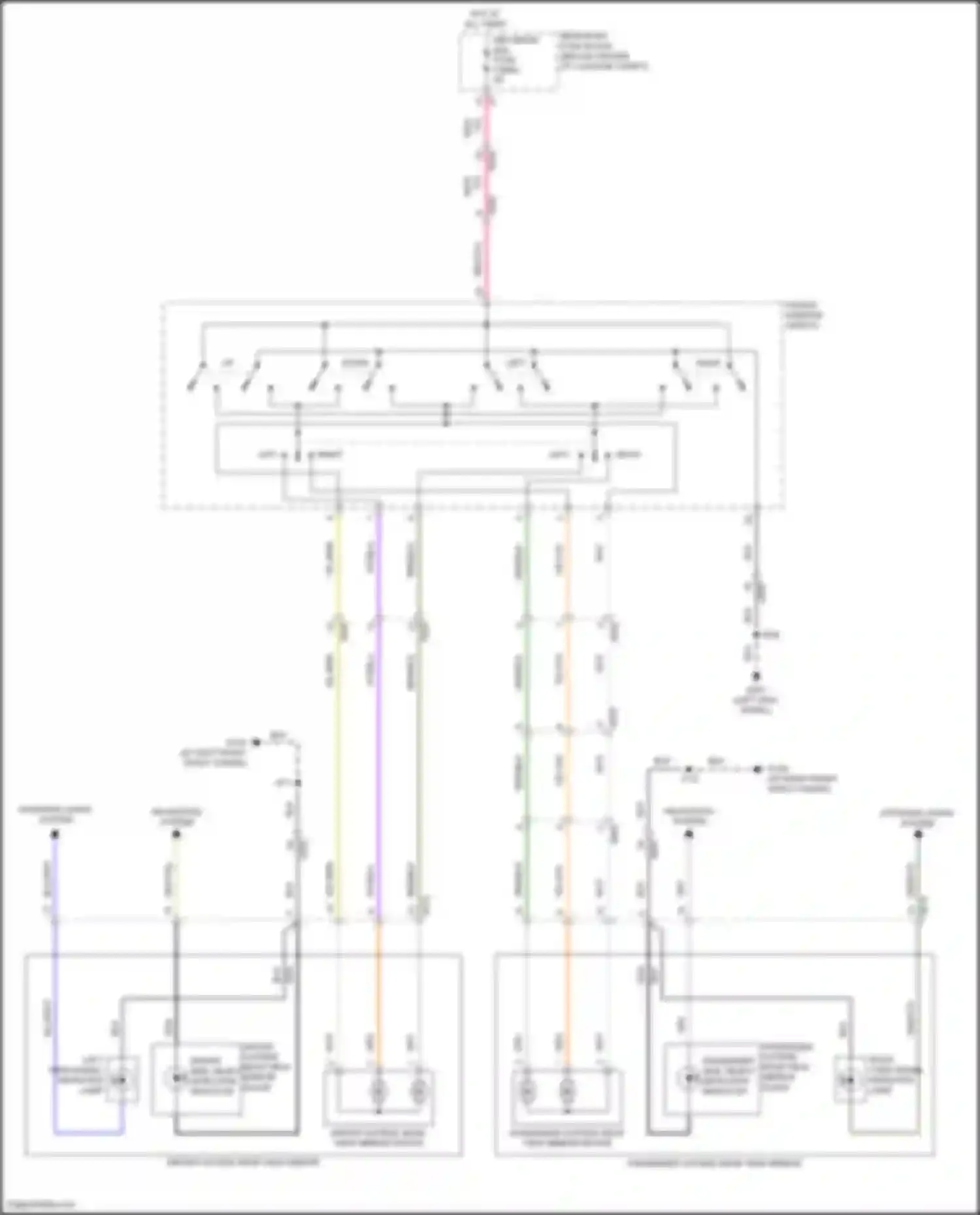 Wiring diagram passenger outside rear view mirror for Chevrolet Camaro VI facelift (2018-2024) (7 of 7)