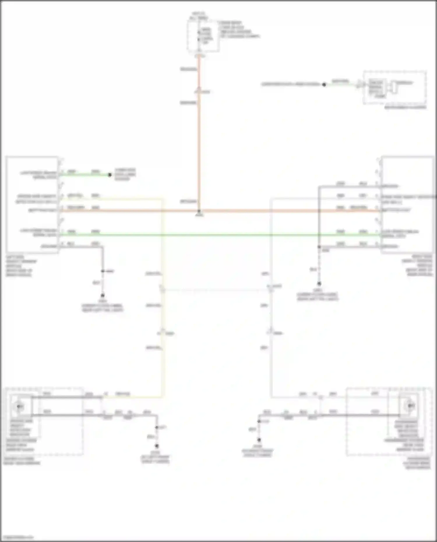 Wiring diagram passenger side object detection indicator for Chevrolet Camaro VI facelift (2018-2024) (1 of 3)