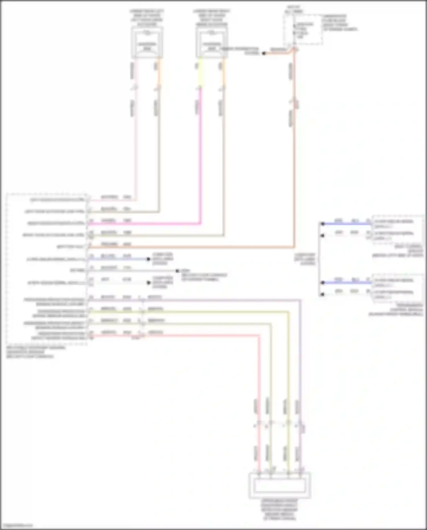 Wiring diagram pedestrian protection impact sensing module sig for Chevrolet Camaro VI facelift (2018-2024) (1 of 1)