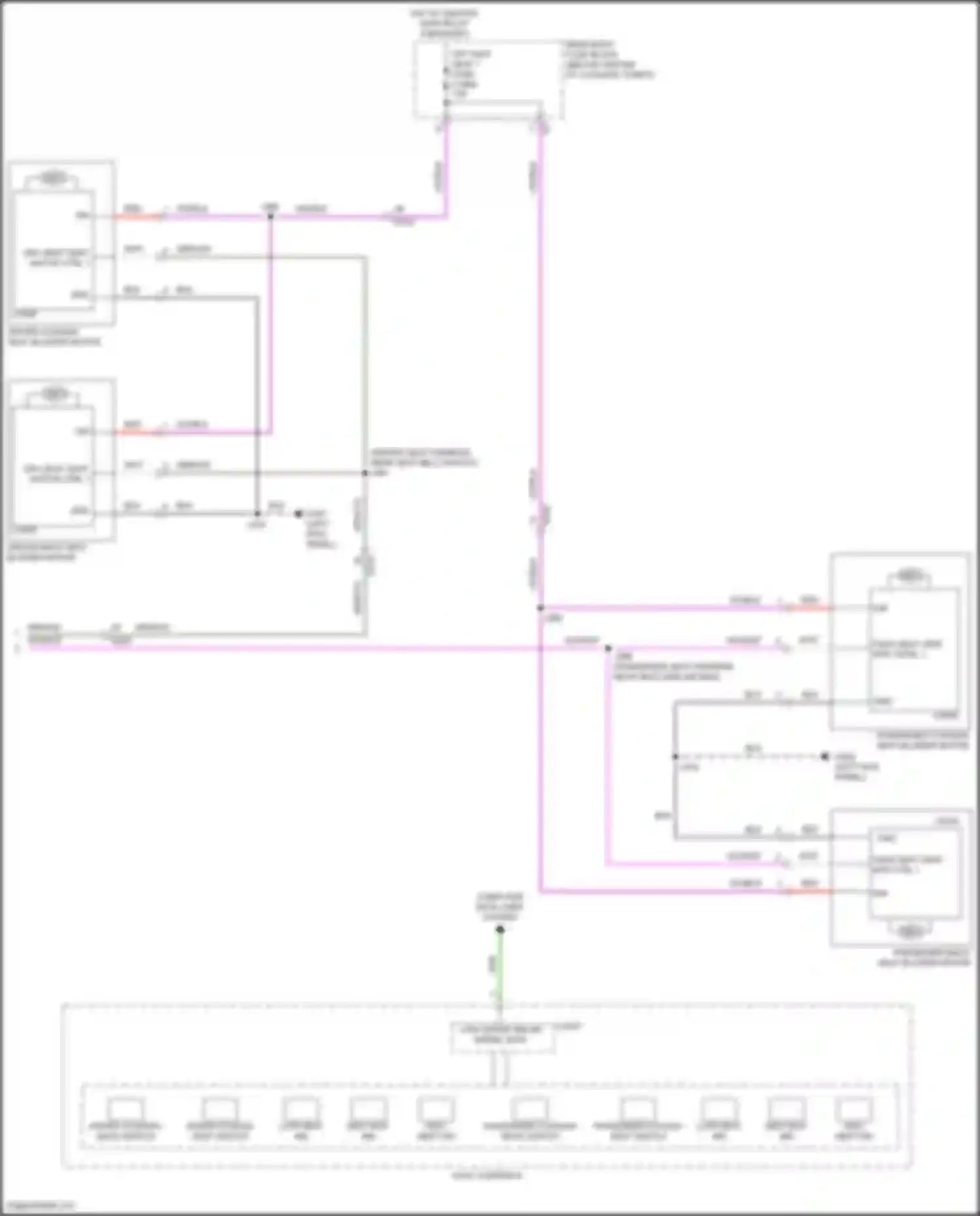 Wiring diagram rear body fuse block for Chevrolet Camaro VI facelift (2018-2024) (2 of 67)