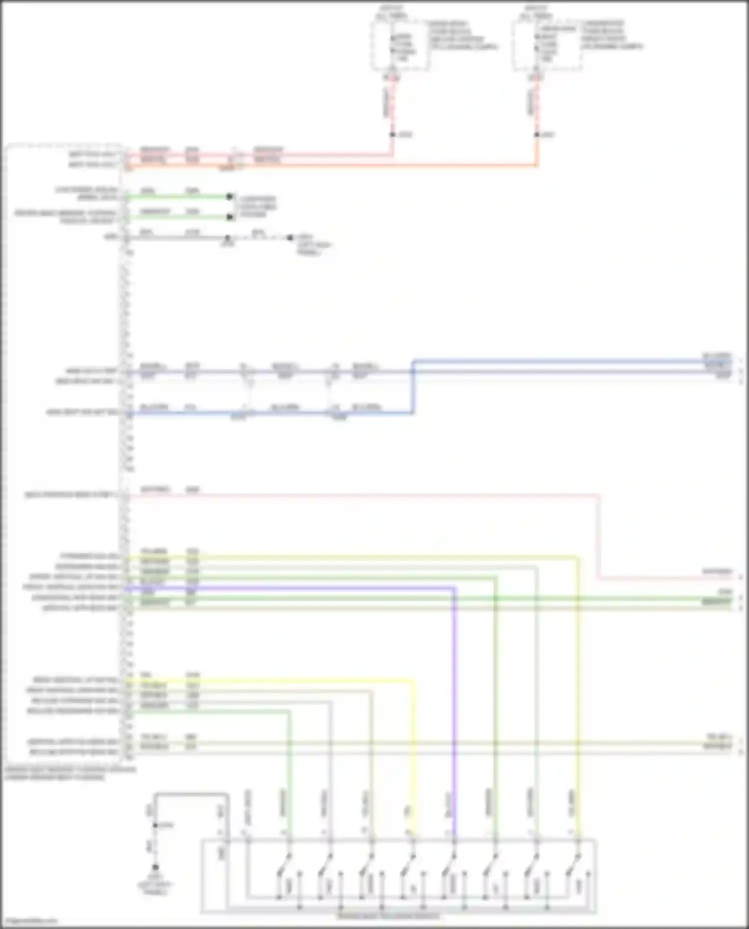 Wiring diagram recline rearward sw sig for Chevrolet Camaro VI facelift (2018-2024) (1 of 1)