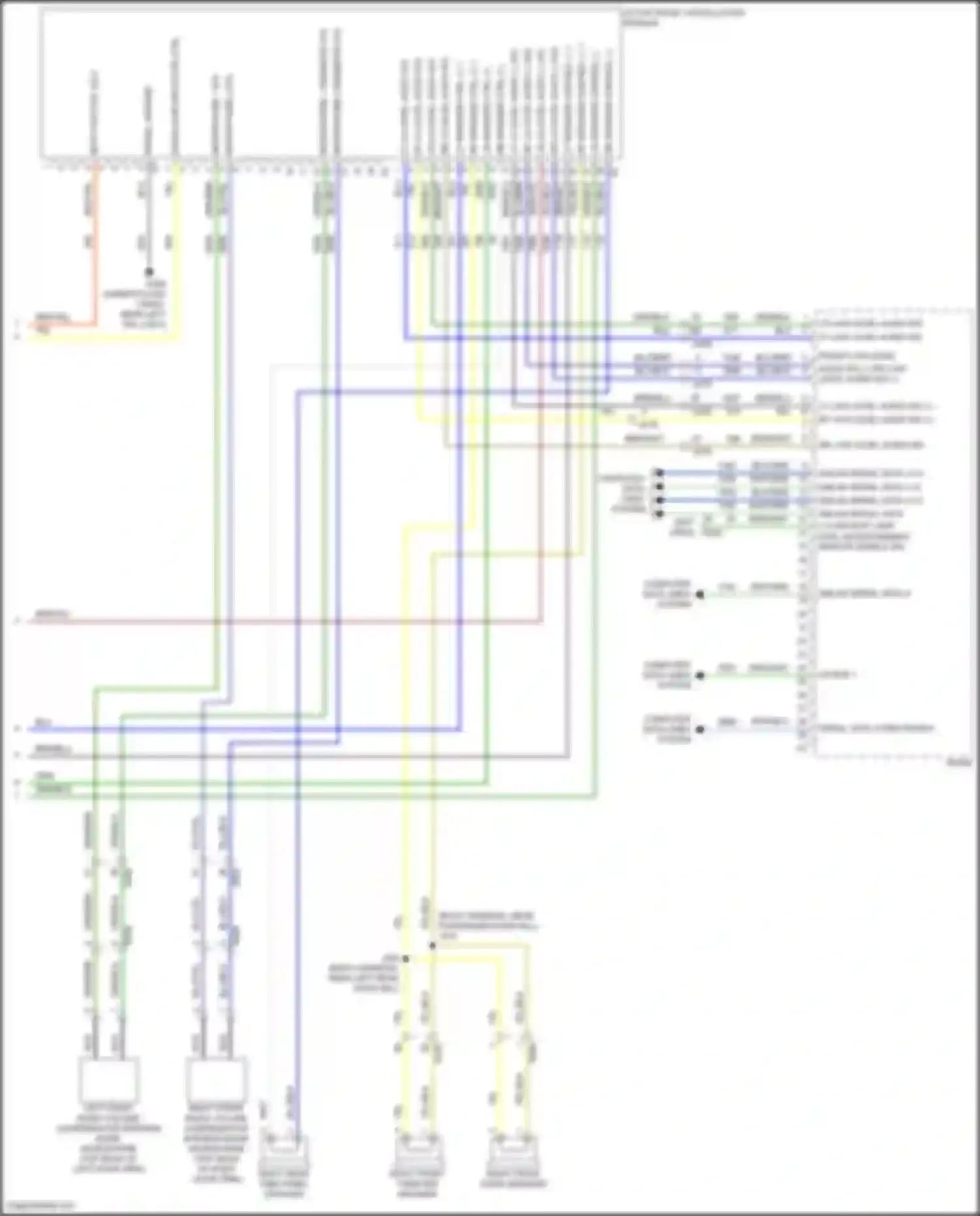 Wiring diagram right front tweeter speaker for Chevrolet Camaro VI facelift (2018-2024) (1 of 7)