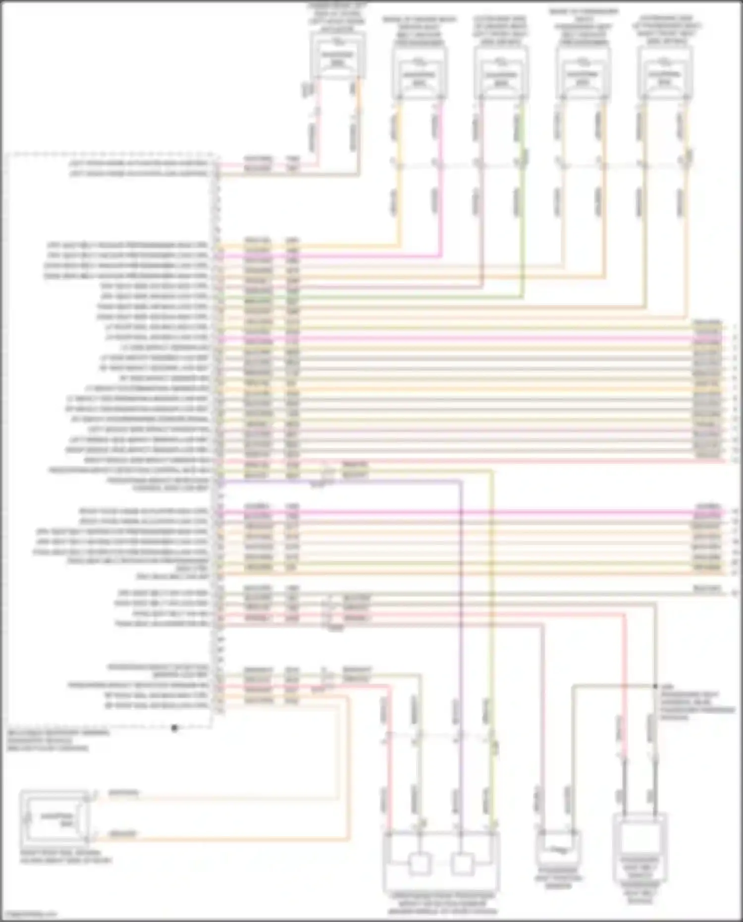 Wiring diagram right middle side impact sensor sig for Chevrolet Camaro VI facelift (2018-2024) (1 of 1)