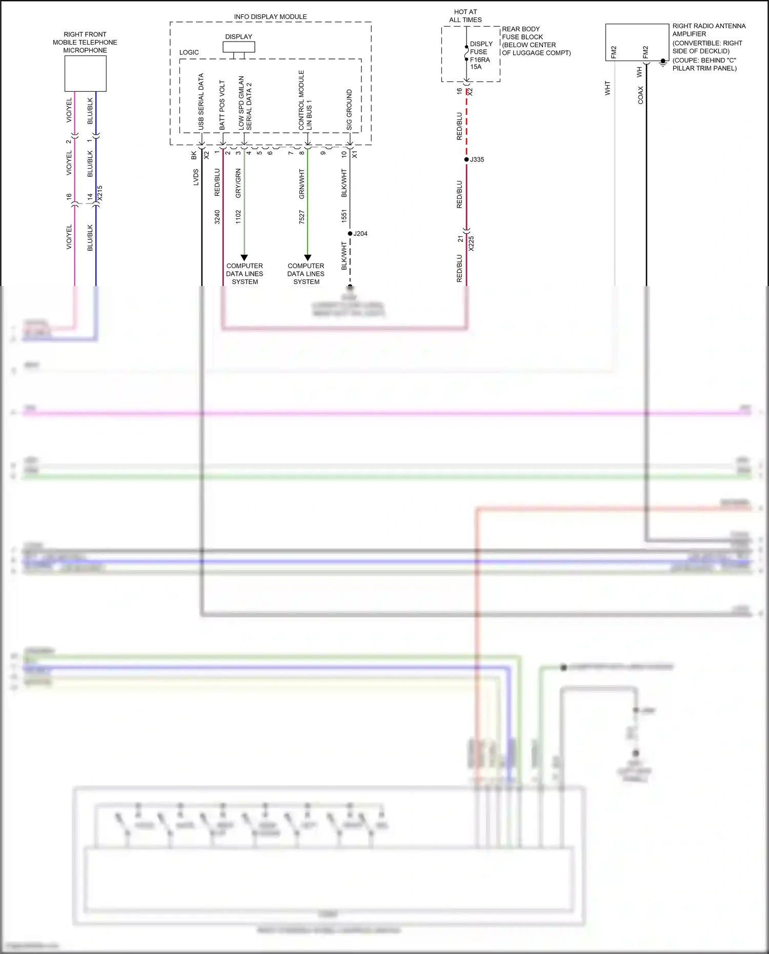 Chevrolet Camaro VI facelift (2018-2024) serial data 2 wiring diagram  (5 of 12)