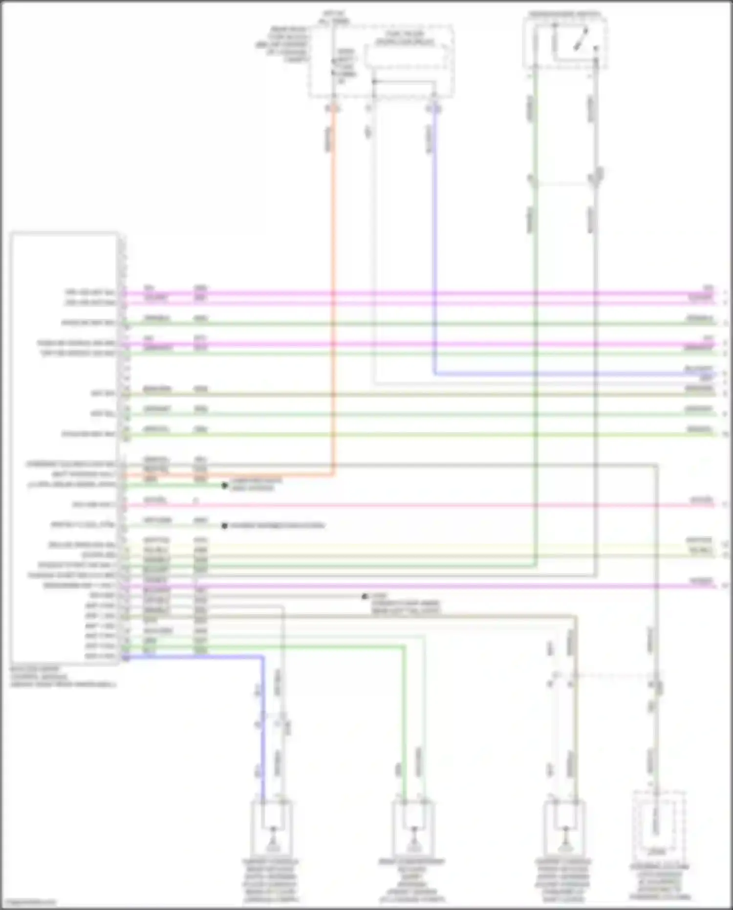 Wiring diagram steering column lock sig for Chevrolet Camaro VI facelift (2018-2024) (1 of 3)