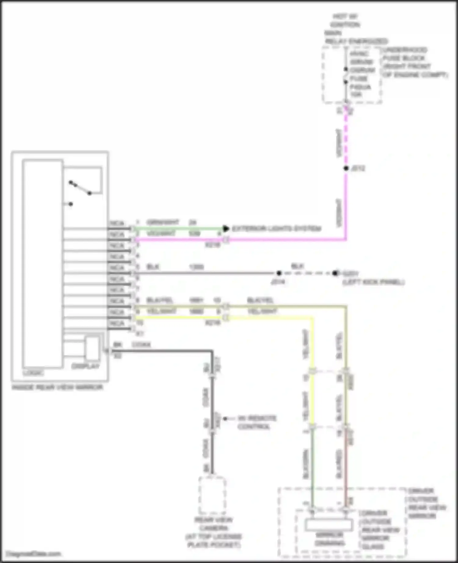 Wiring diagram underhood fuse block for Chevrolet Camaro VI facelift (2018-2024) (34 of 63)