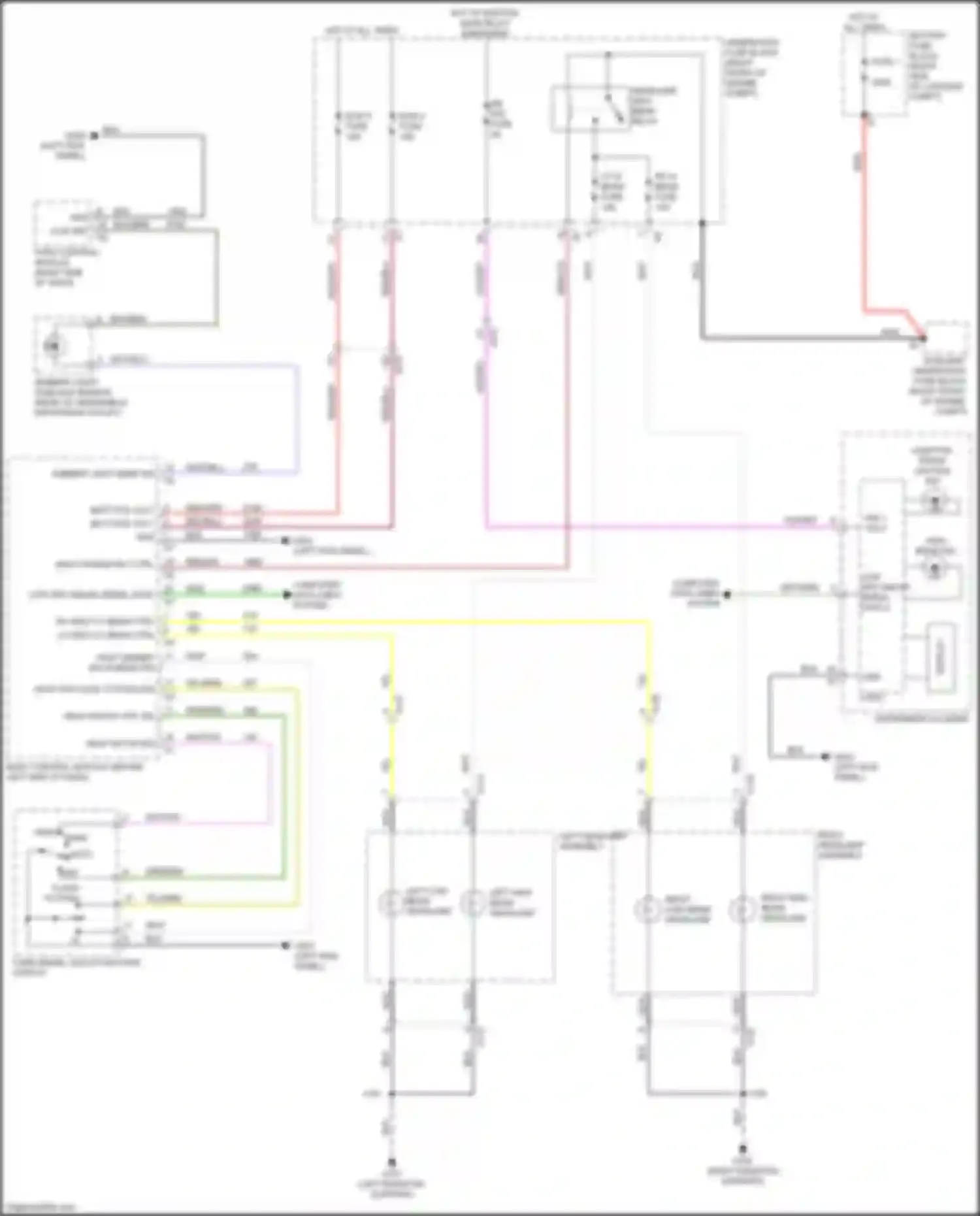 Camaro Chevrolet VI (2015-2018): Headlights circuit, w/o high intensity discharge