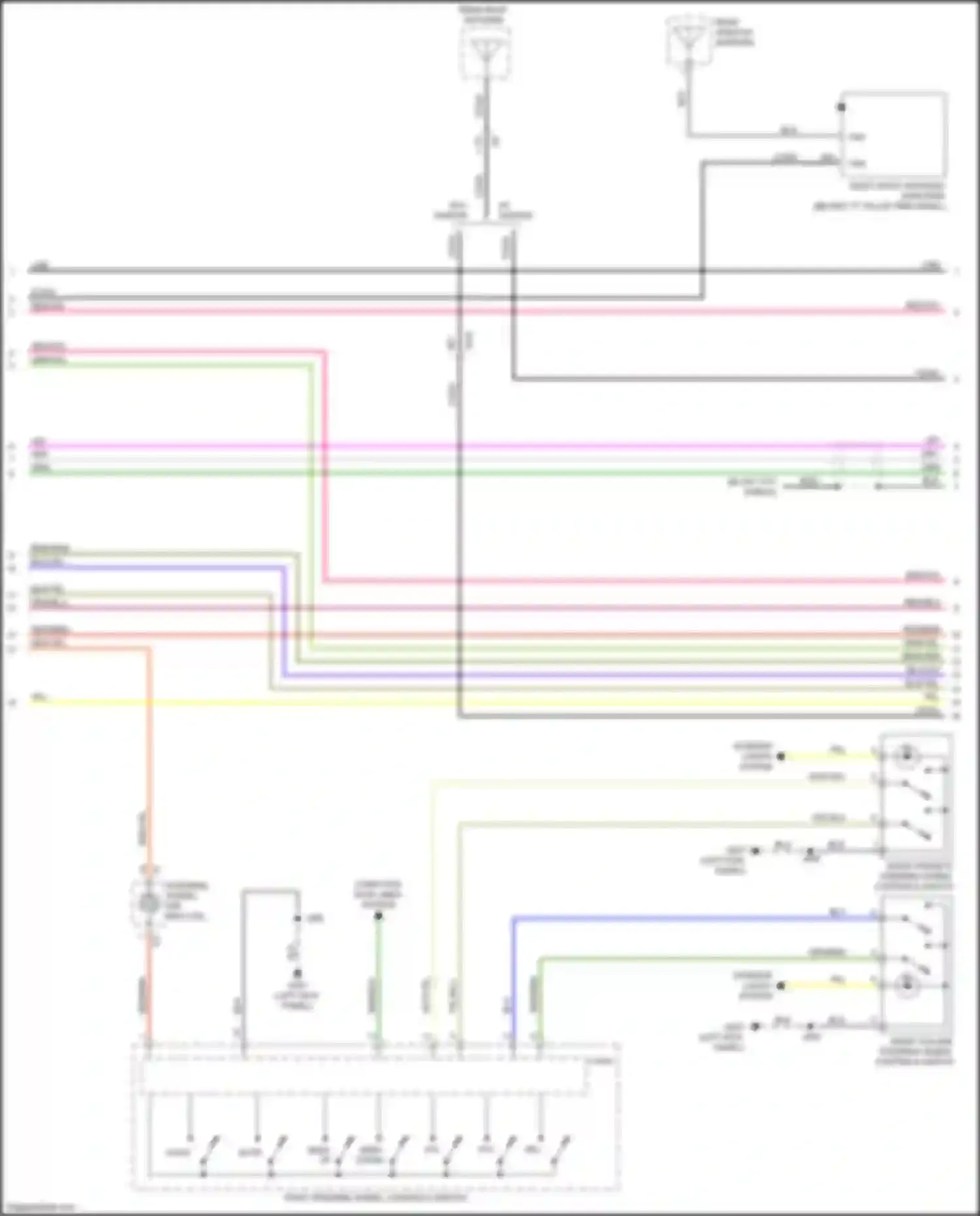 Camaro Chevrolet VI (2015-2018): Navigation circuit, w/o amplifier & active noise (2 of 4)