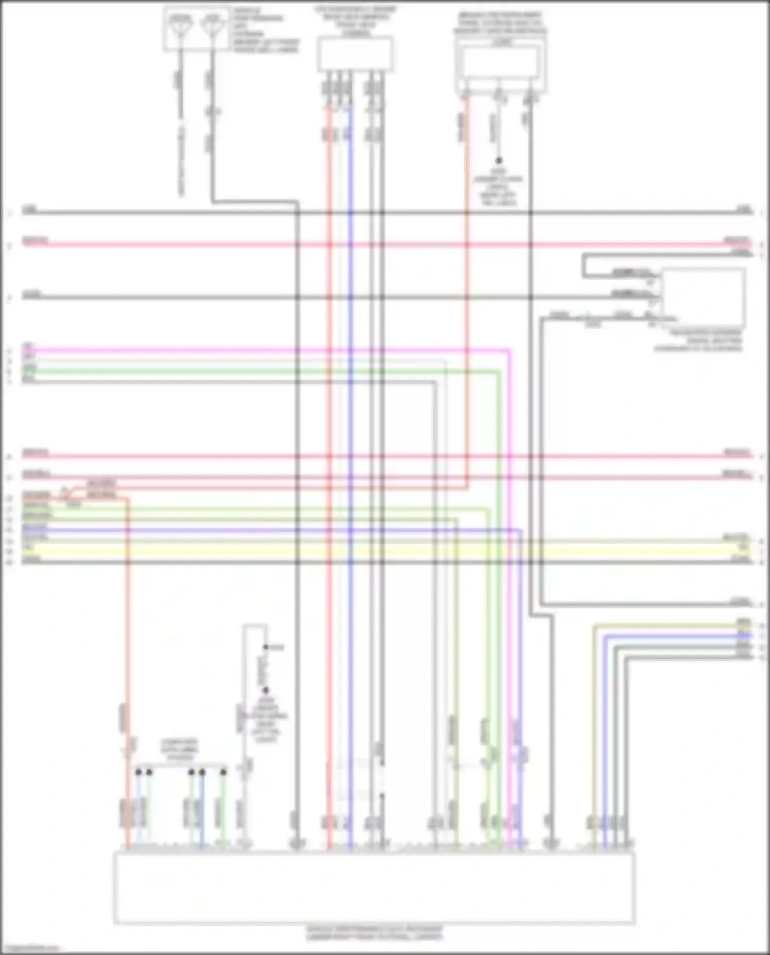 Camaro Chevrolet VI (2015-2018): Navigation circuit, w/o amplifier & active noise (3 of 4)