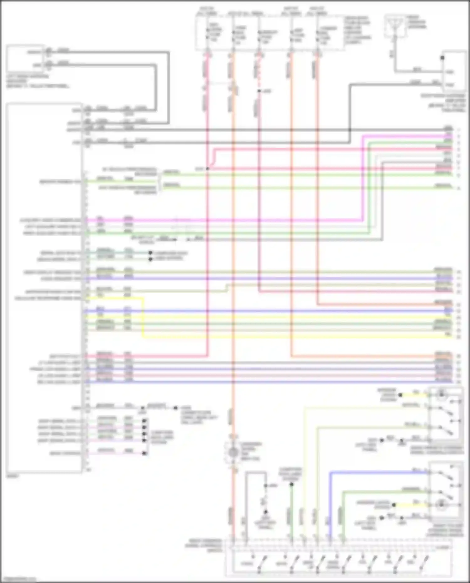 Camaro Chevrolet VI (2015-2018): Navigation circuit, w/o amplifier w/ active noise (1 of 4)