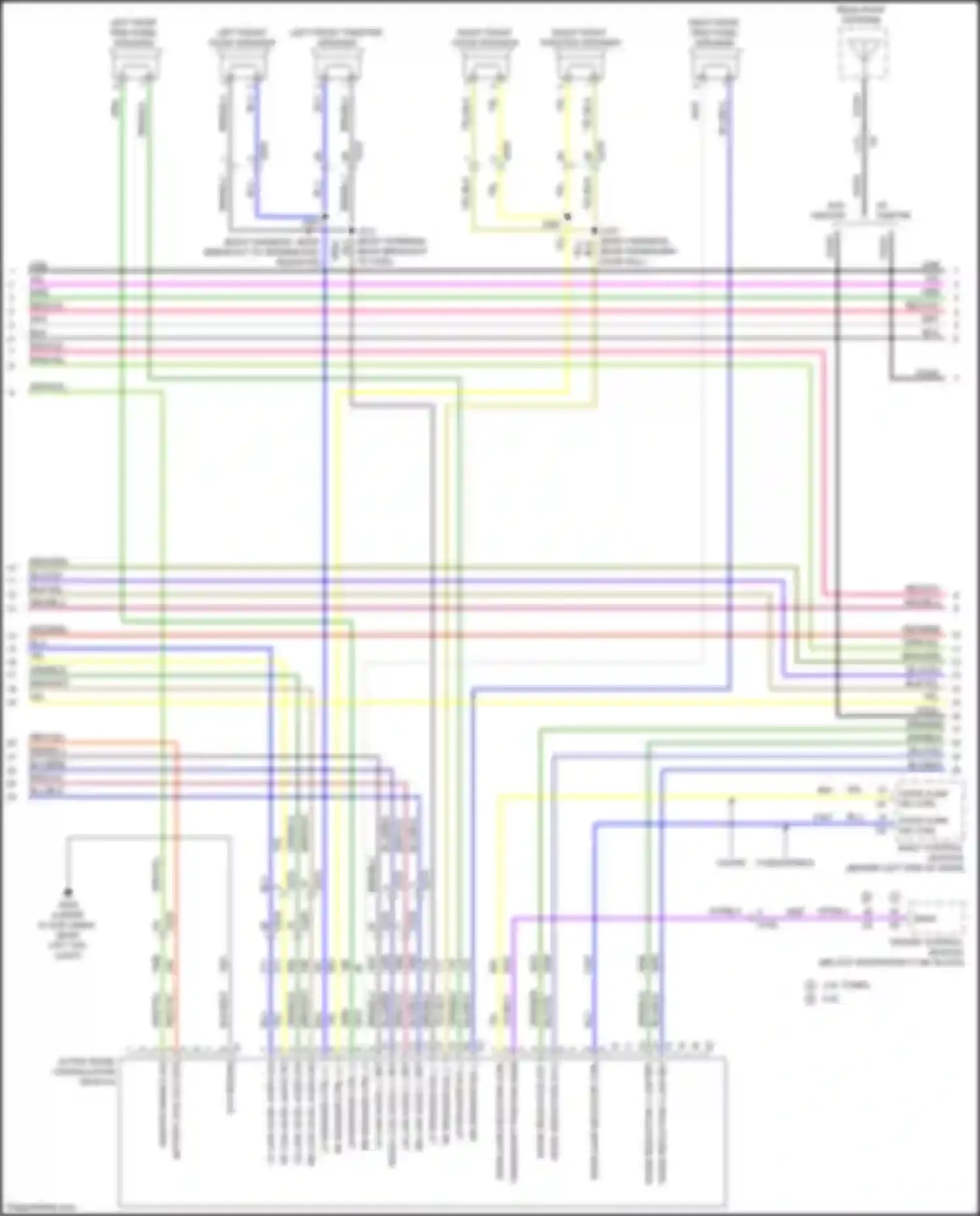 Camaro Chevrolet VI (2015-2018): Navigation circuit, w/o amplifier w/ active noise (2 of 4)