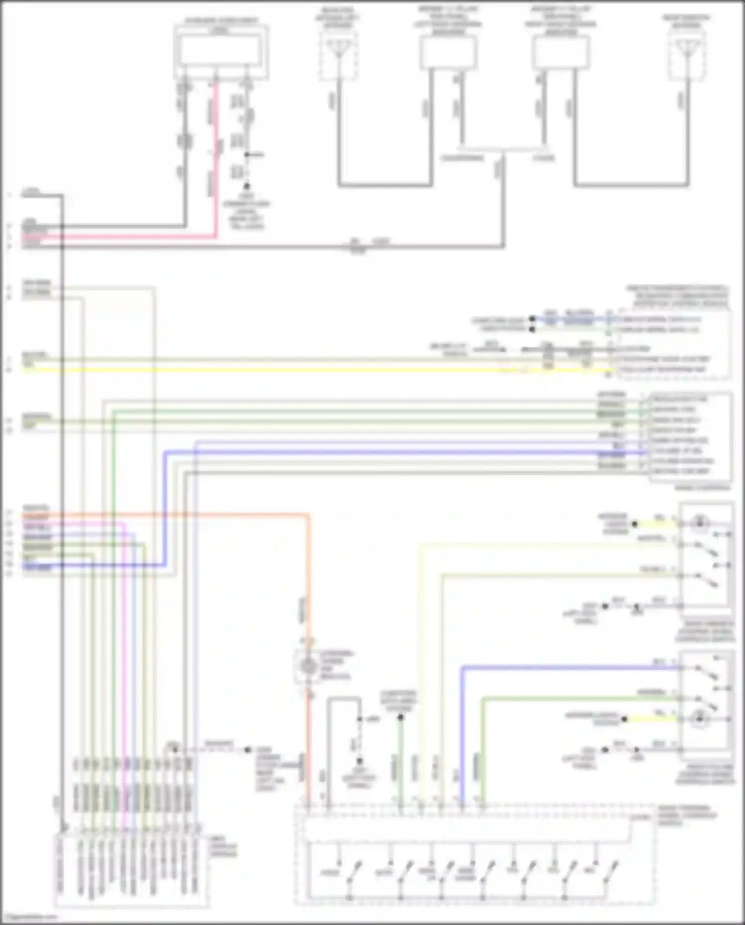 Camaro Chevrolet VI (2015-2018): Radio circuit, mid level w/o active noise (2 of 2)