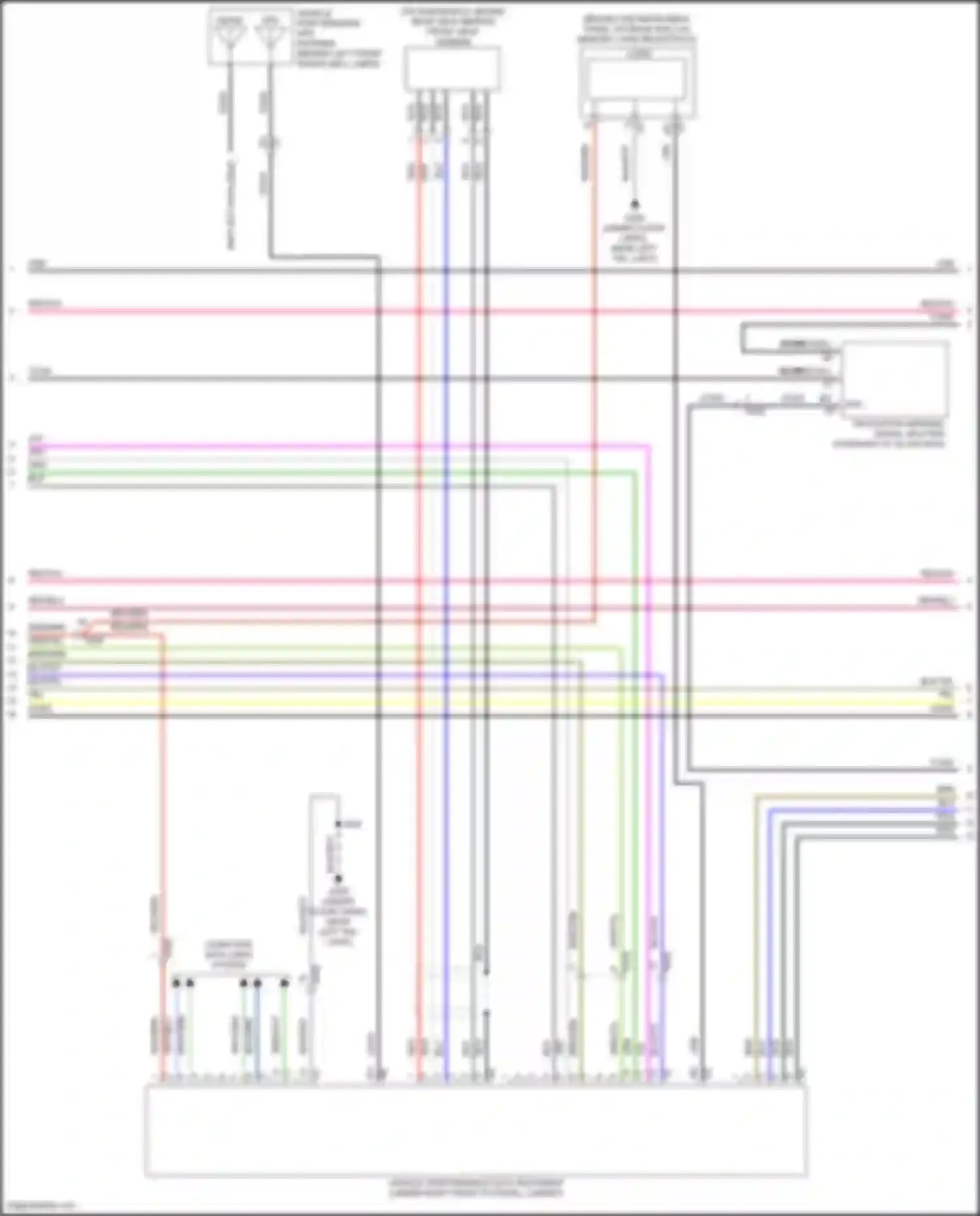 Camaro Chevrolet VI (2015-2018): Radio circuit, up level w/o amplifier & active noise (3 of 4)