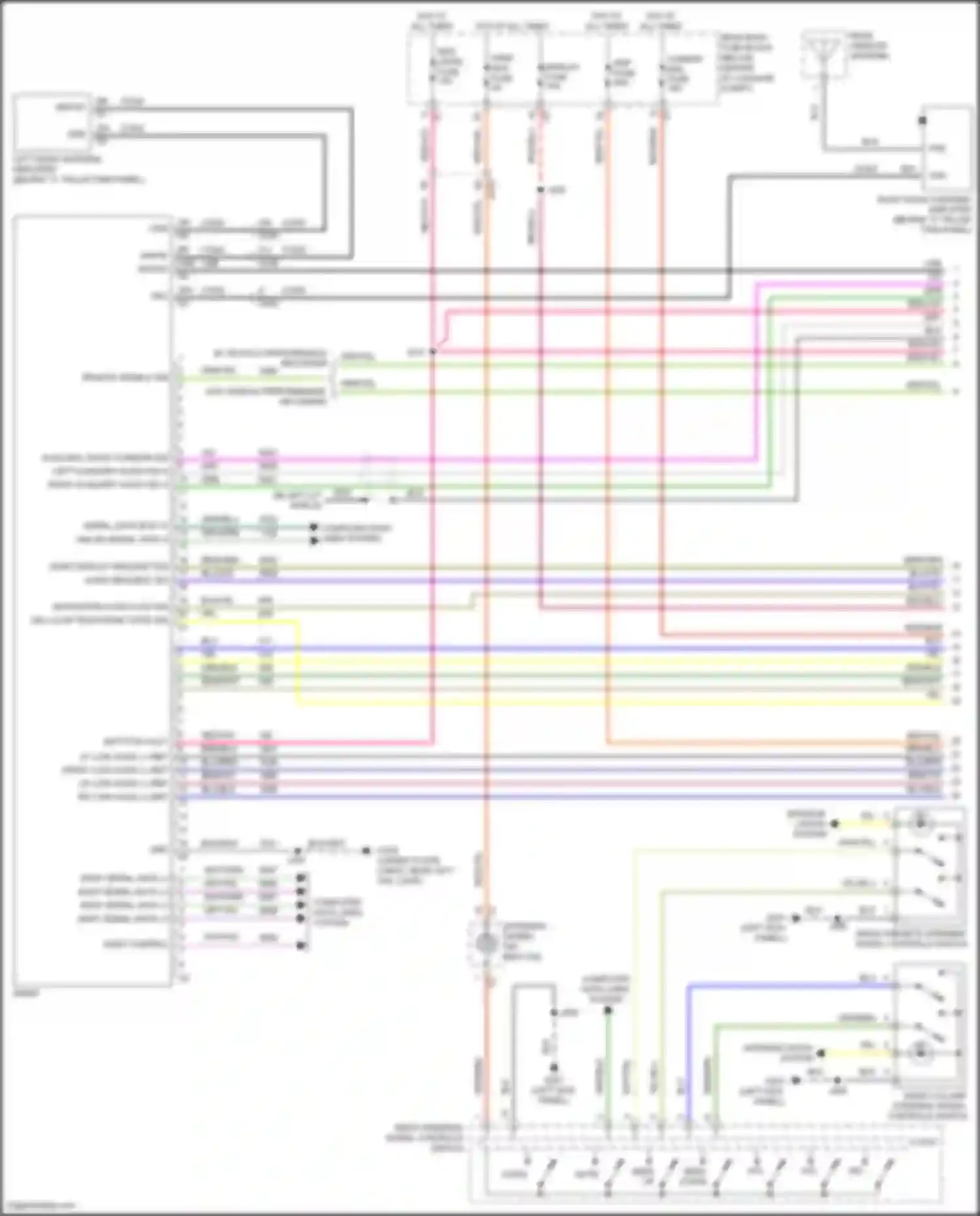 Camaro Chevrolet VI (2015-2018): Radio circuit, up level w/o amplifier w/ active noise (1 of 4)