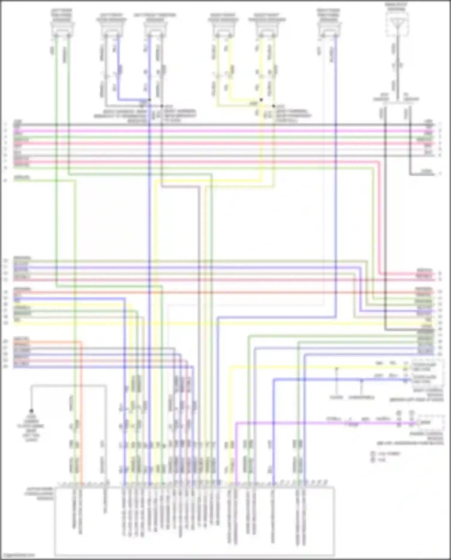 Camaro Chevrolet VI (2015-2018): Radio circuit, up level w/o amplifier w/ active noise (2 of 4)