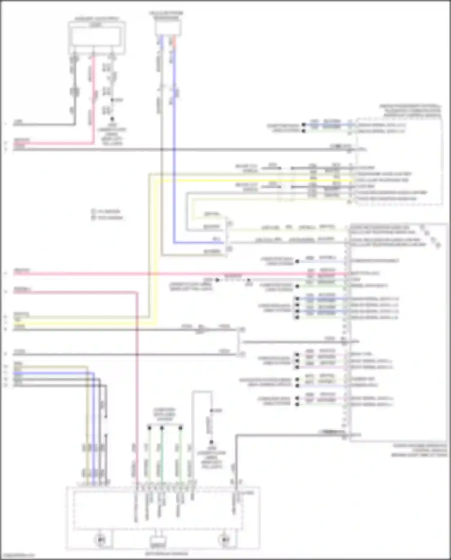 Wiring diagram auxiliary audio input for Chevrolet Camaro VI (2015-2018) (2 of 10)
