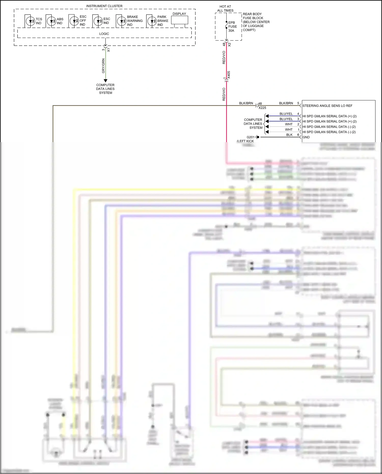 Wiring diagram blu for Chevrolet Camaro VI (2015-2018) (86 of 119)