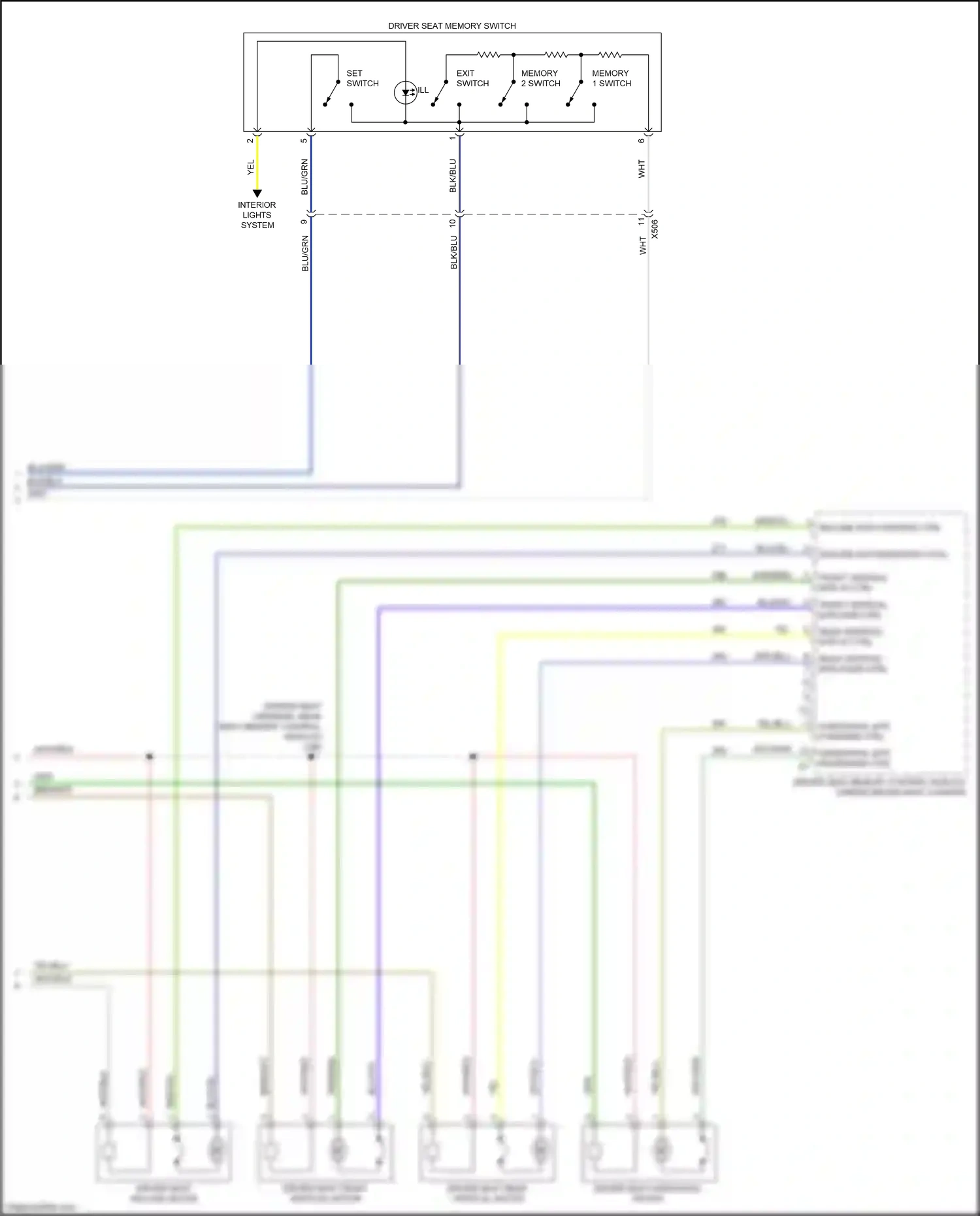 Wiring diagram blu/grn for Chevrolet Camaro VI (2015-2018) (24 of 27)