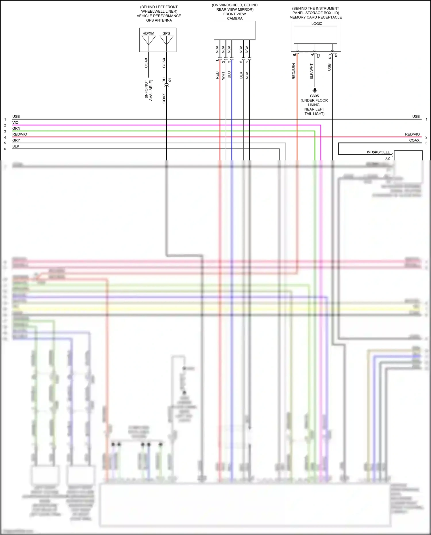 Wiring diagram blu/grn for Chevrolet Camaro VI (2015-2018) (2 of 27)