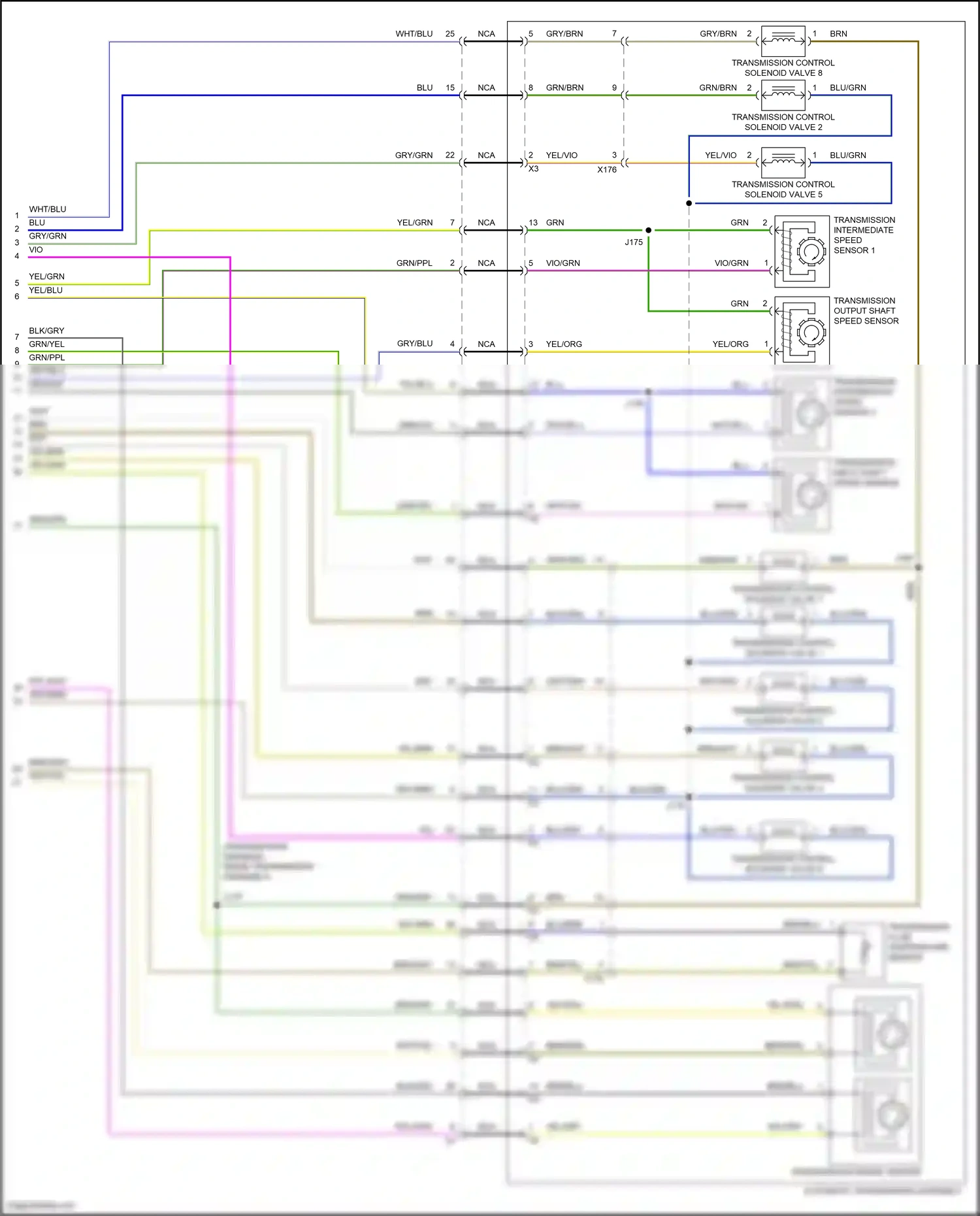 Wiring diagram blu/grn for Chevrolet Camaro VI (2015-2018) (11 of 27)