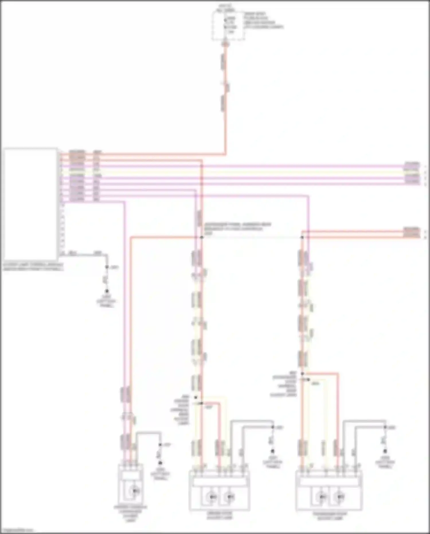Wiring diagram center console cupholder accent lamp for Chevrolet Camaro VI (2015-2018) (1 of 2)