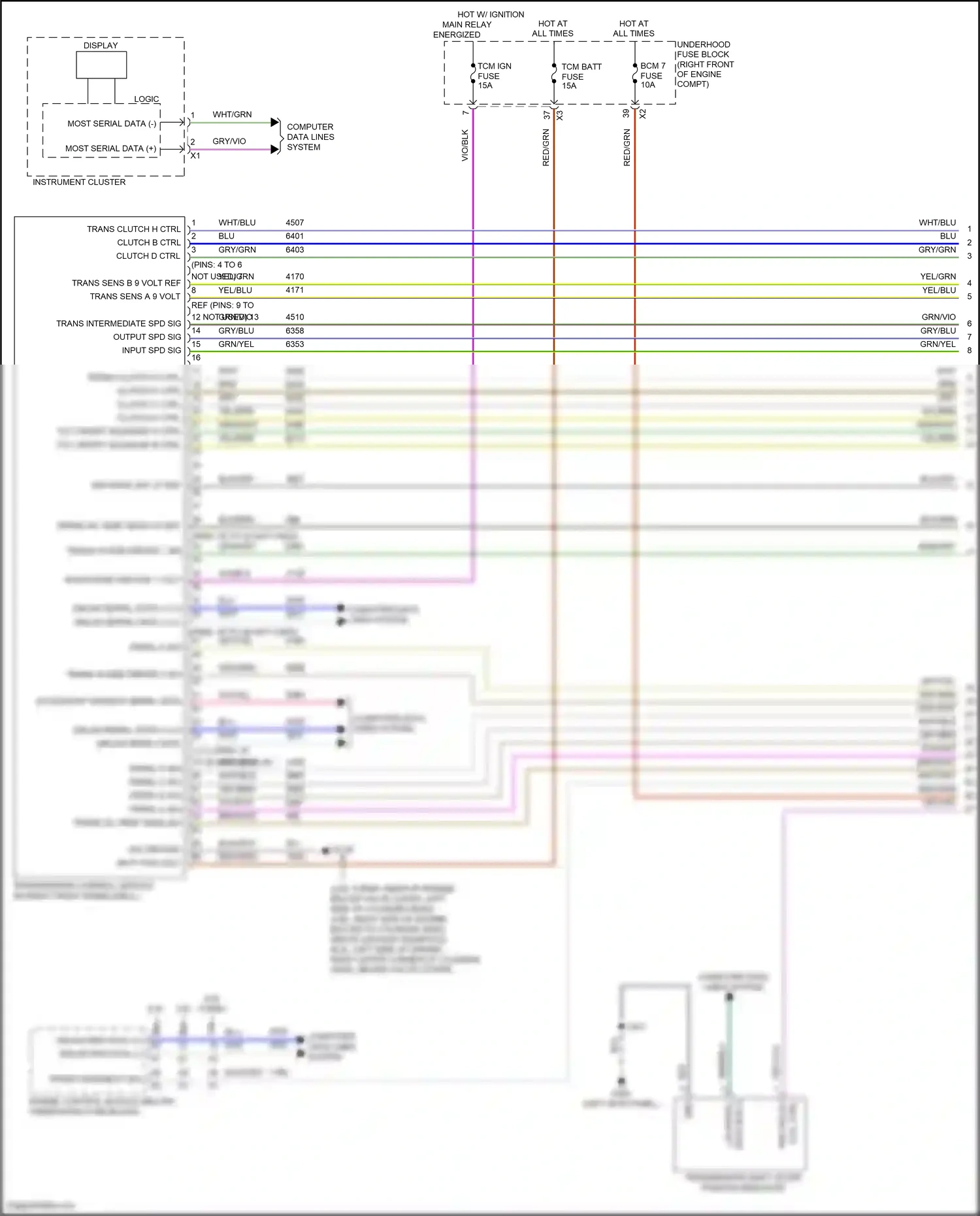Wiring diagram clutch e ctrl for Chevrolet Camaro VI (2015-2018) (2 of 2)