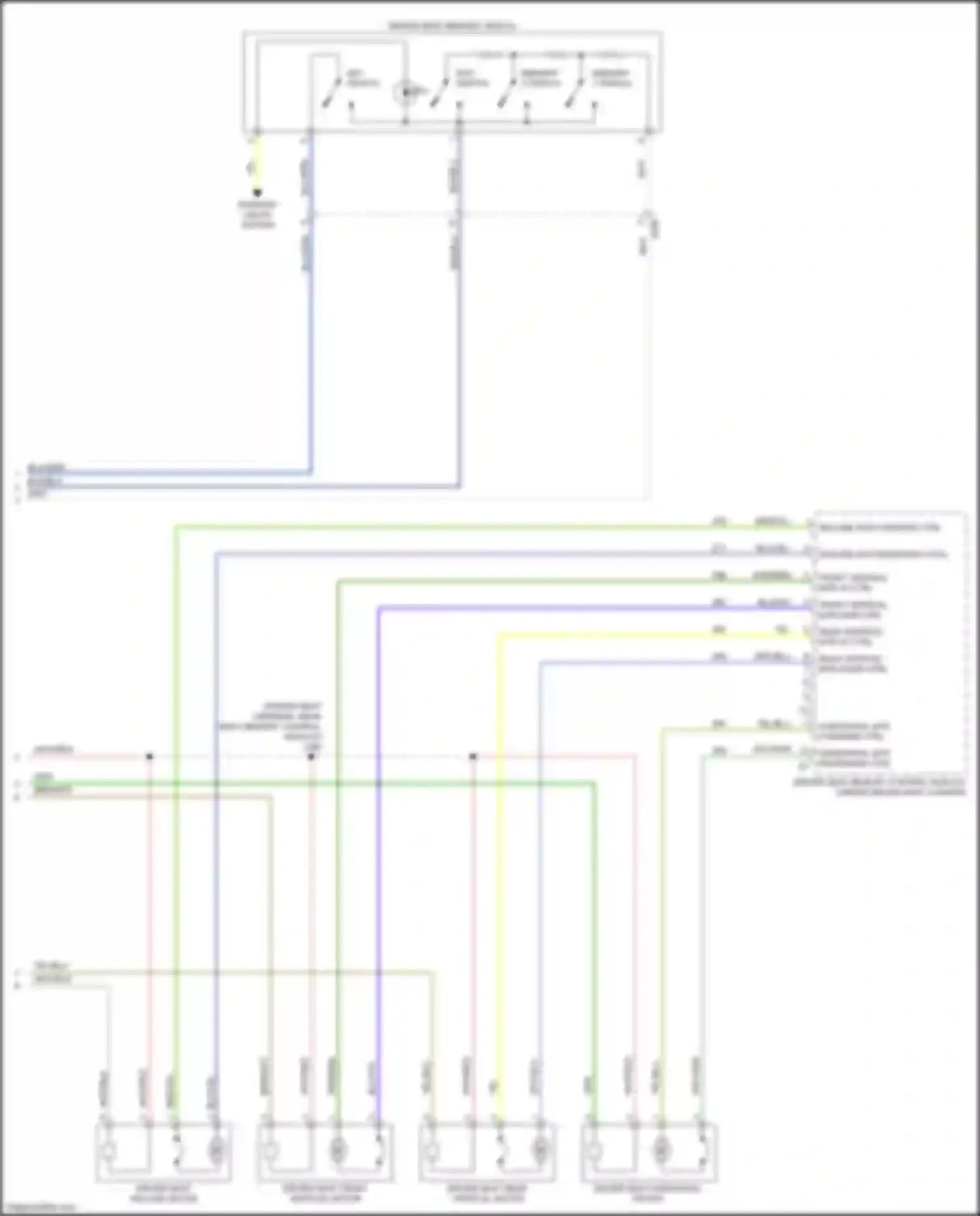 Wiring diagram exit switch for Chevrolet Camaro VI (2015-2018) (1 of 2)