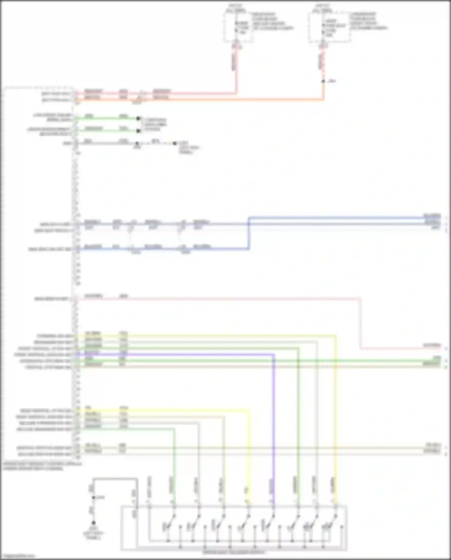 Wiring diagram forward sw sig for Chevrolet Camaro VI (2015-2018) (1 of 1)
