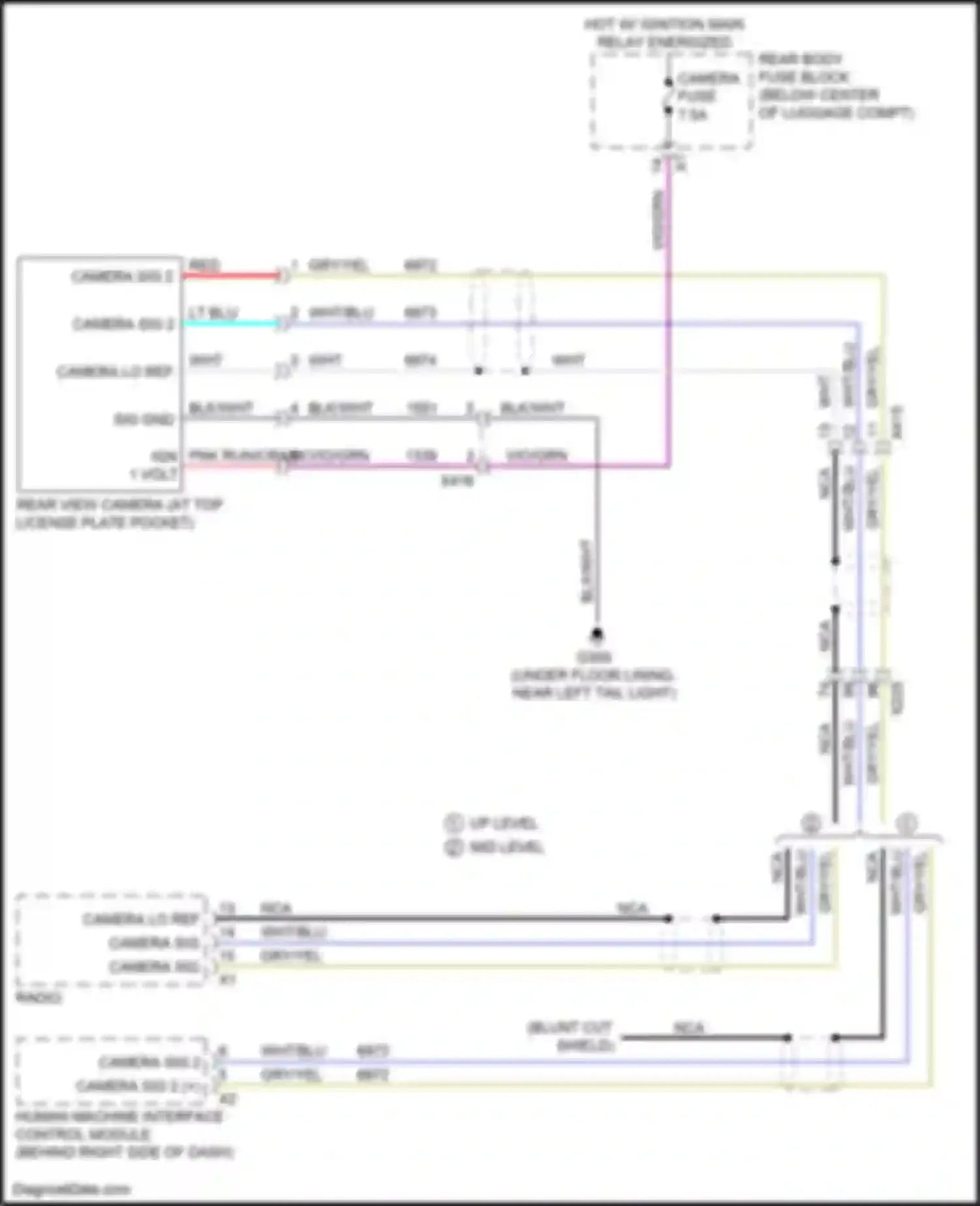 Wiring diagram human machine interface control module for Chevrolet Camaro VI (2015-2018) (9 of 9)