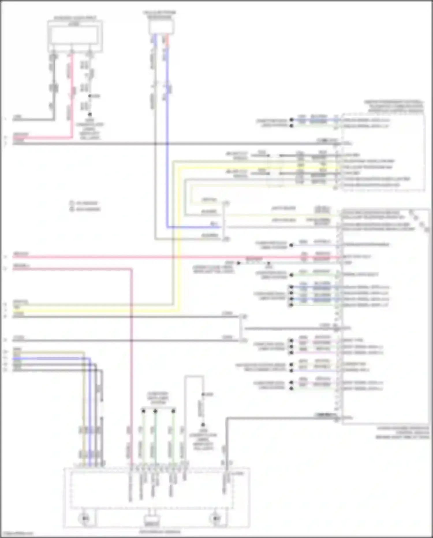Wiring diagram human machine interface control module for Chevrolet Camaro VI (2015-2018) (2 of 9)