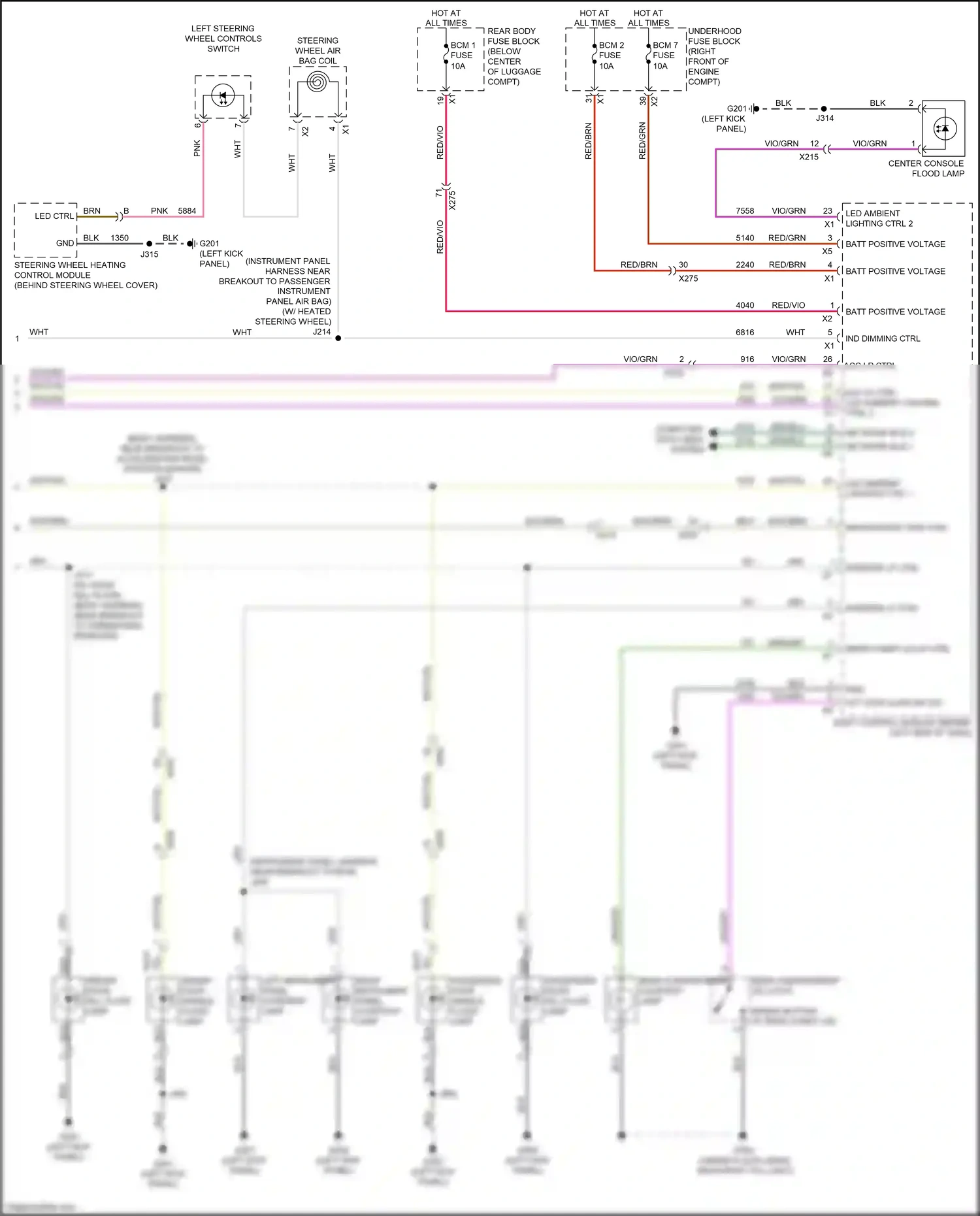 Wiring diagram interior lp ctrl for Chevrolet Camaro VI (2015-2018) (3 of 3)