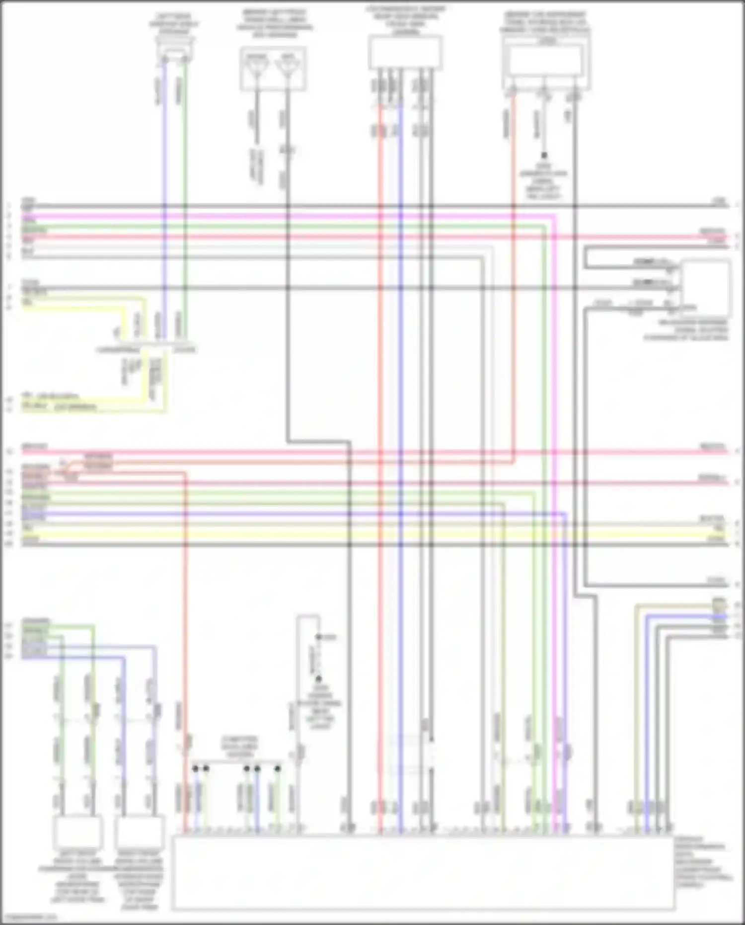Wiring diagram left front radio volume compensator interior noise microphone for Chevrolet Camaro VI (2015-2018) (1 of 5)