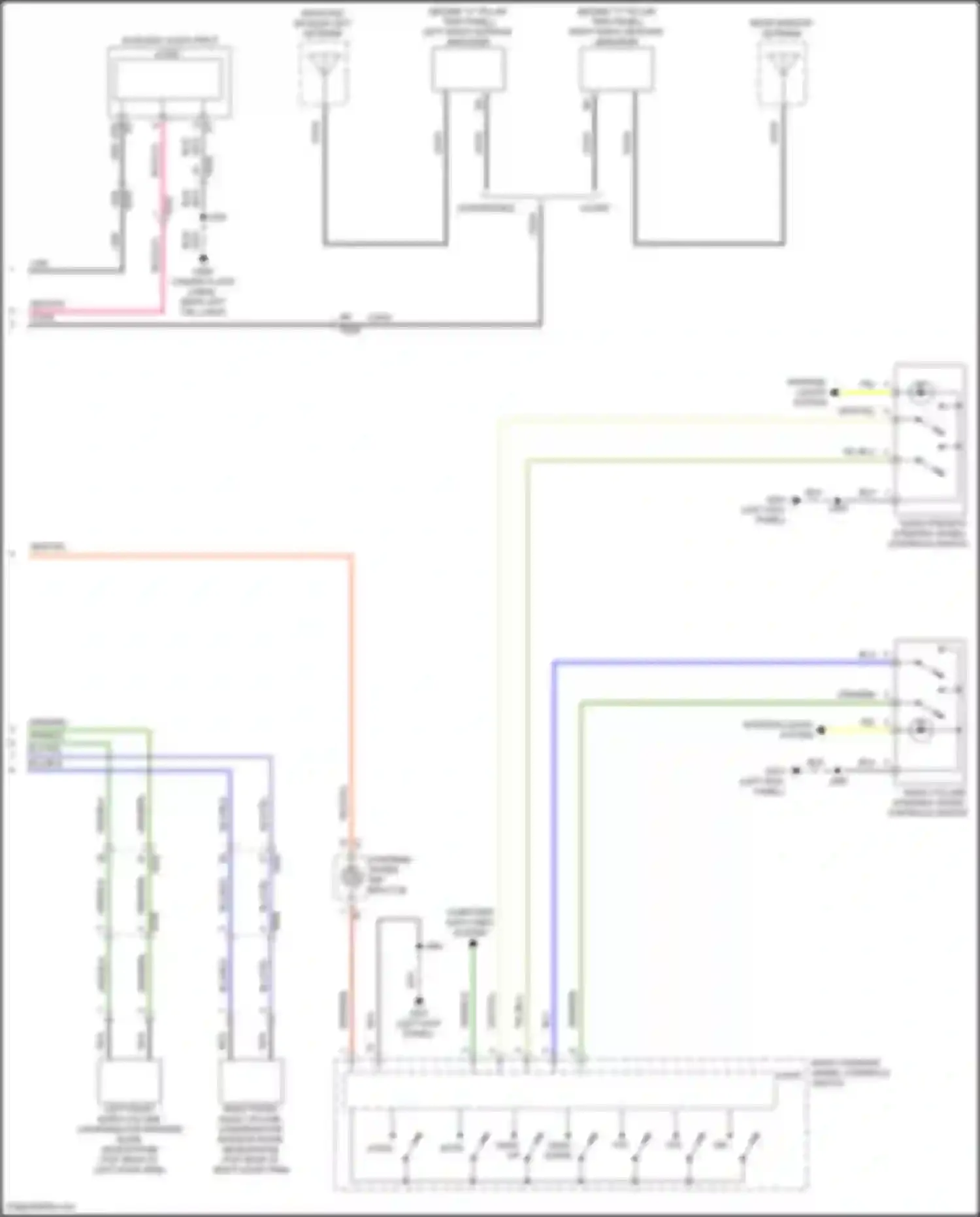 Wiring diagram left front radio volume compensator interior noise microphone for Chevrolet Camaro VI (2015-2018) (3 of 5)