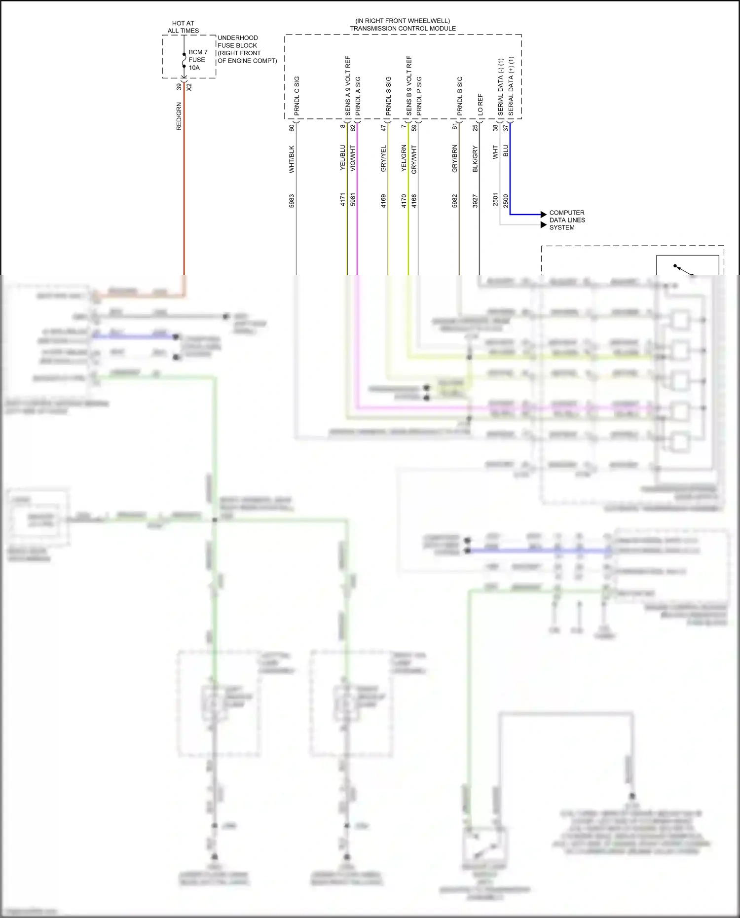 Wiring diagram lo ref for Chevrolet Camaro VI (2015-2018) (2 of 5)