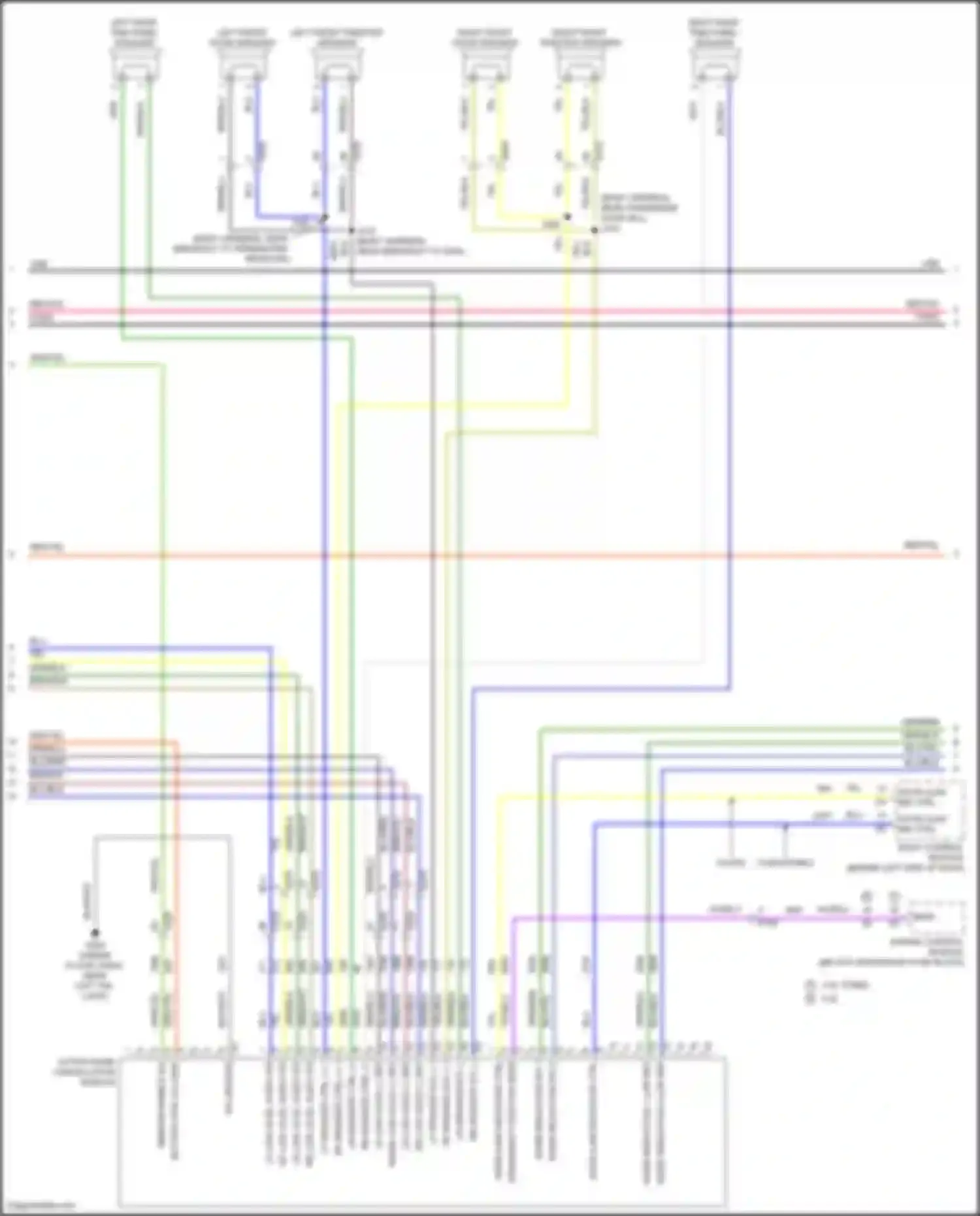 Wiring diagram lr low level audio sig + for Chevrolet Camaro VI (2015-2018) (1 of 4)