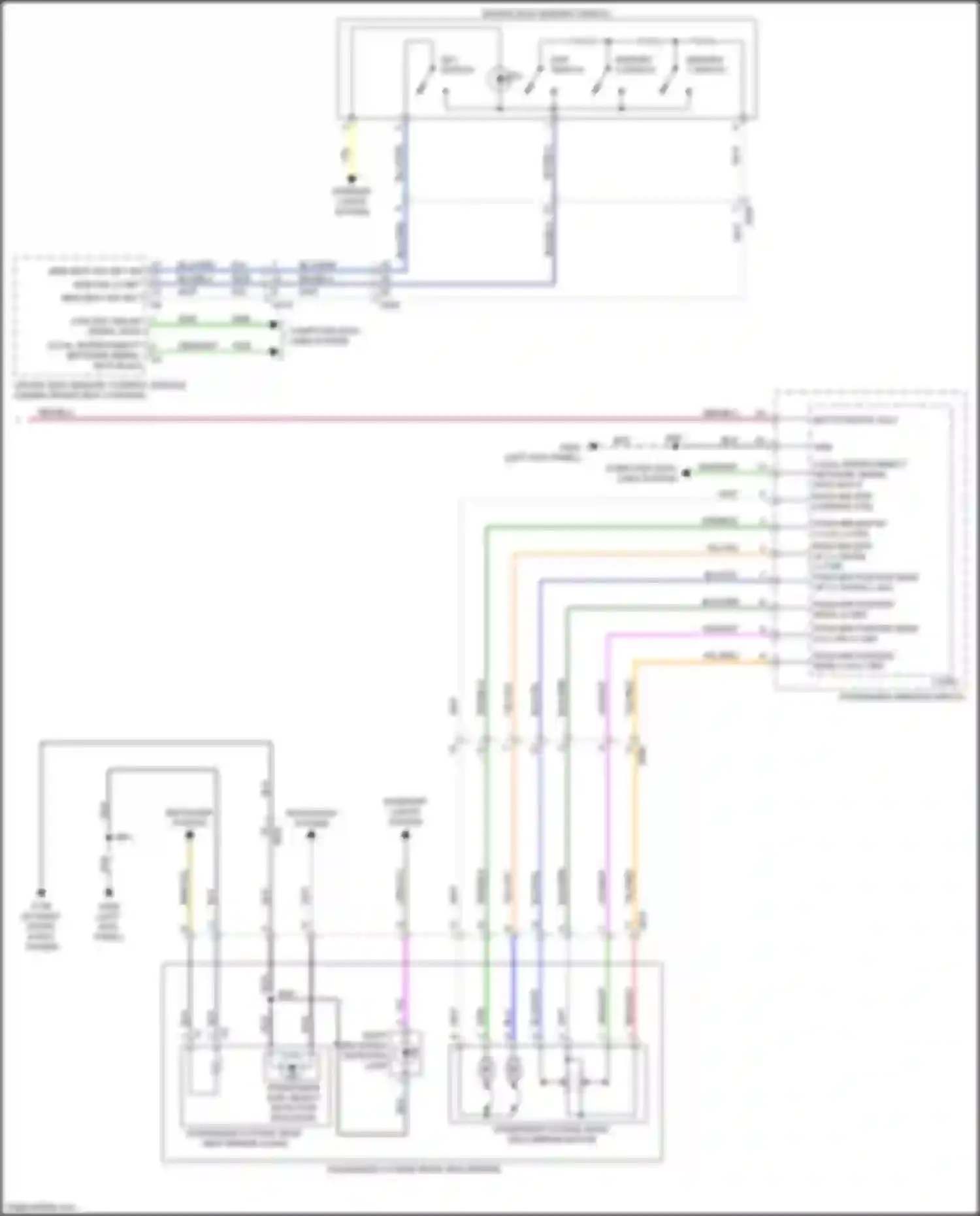 Wiring diagram memory 1 switch for Chevrolet Camaro VI (2015-2018) (2 of 2)