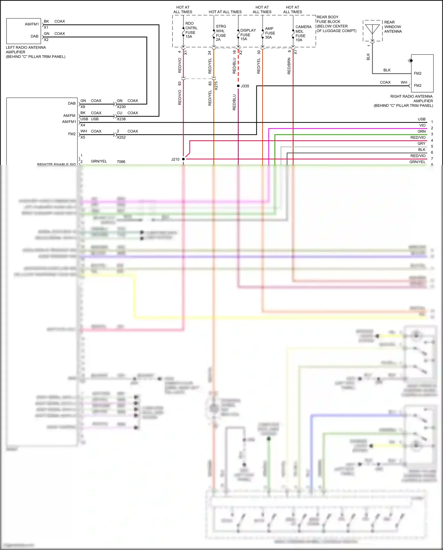 Wiring diagram most control for Chevrolet Camaro VI (2015-2018) (4 of 6)
